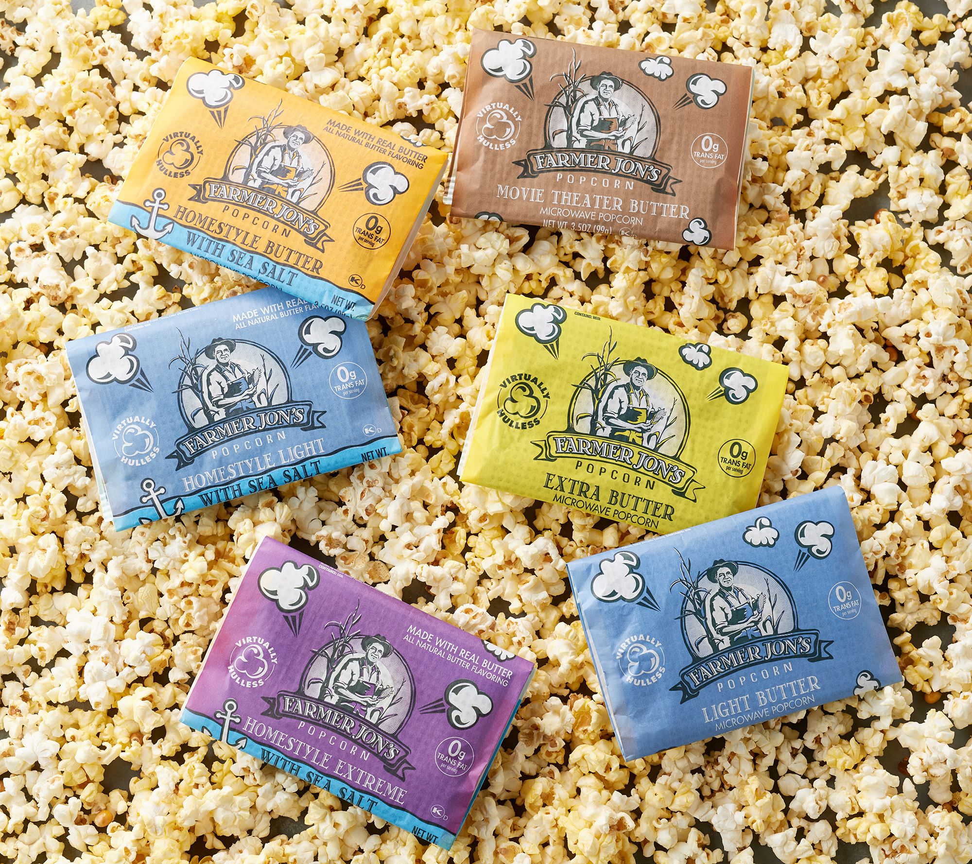 Farmer Jon's (16) 1 oz. Mini Microwave Bags of Popcorn 