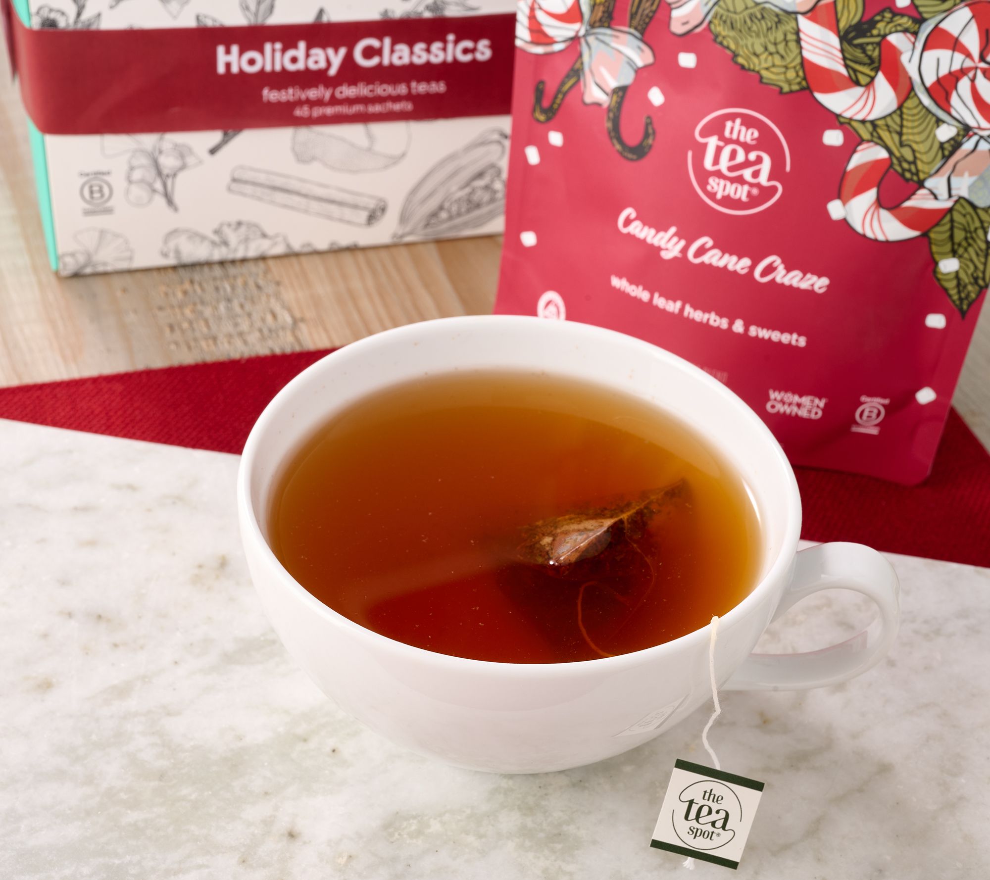  SH12/7 Tea Spot 45 Whole Leaf Pyramid Tea Sachets In Gift Box