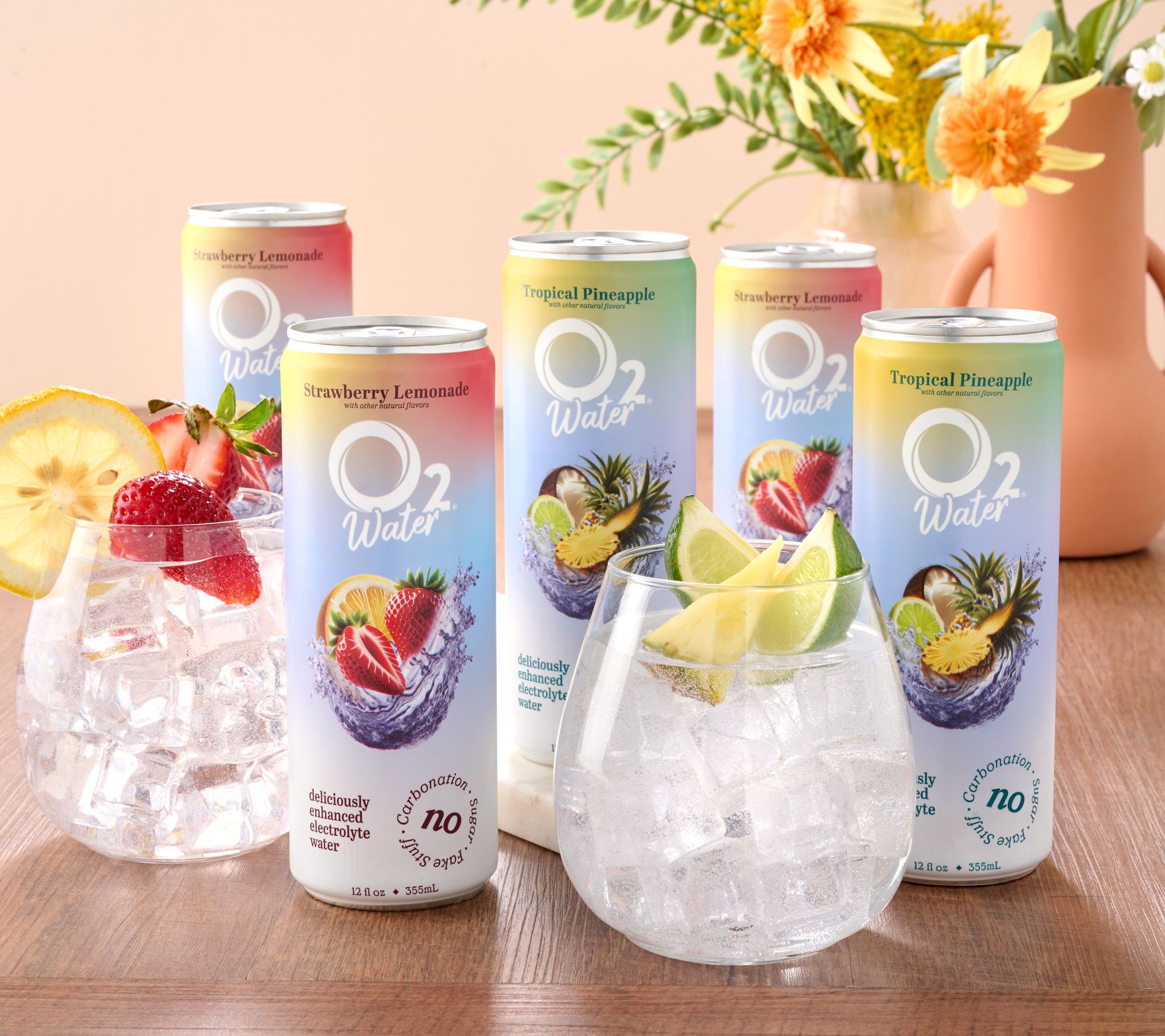 O2 Hydration (12) 12-oz Flavored Water with Electrolytes