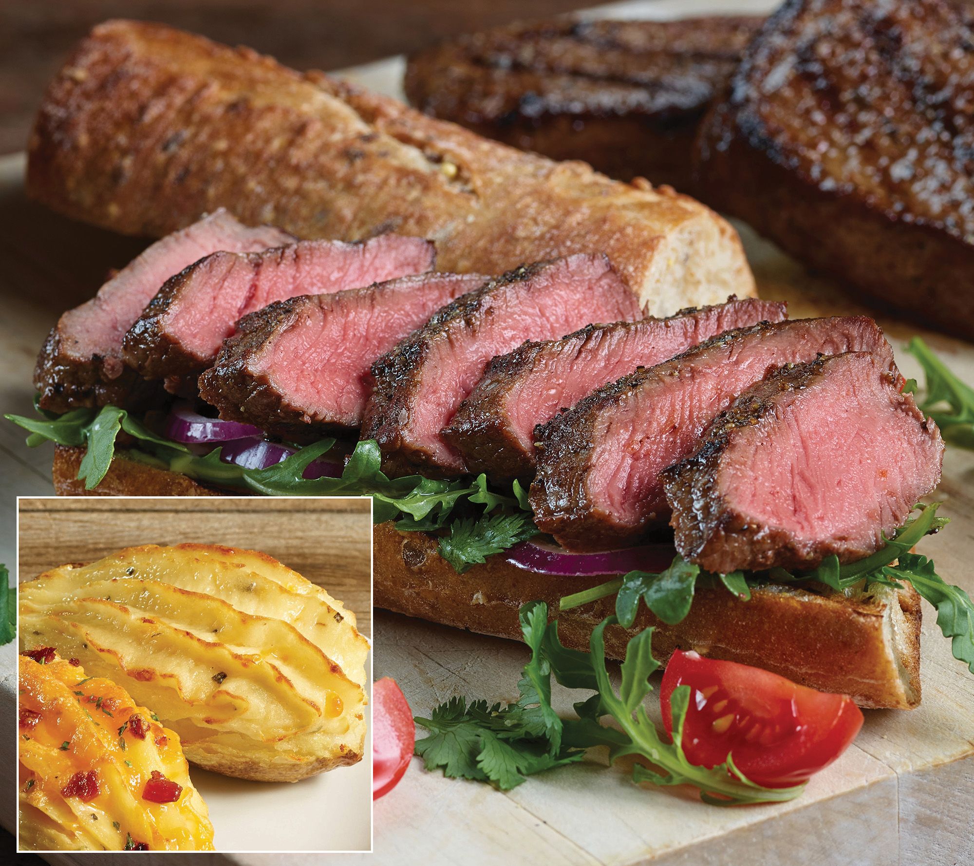 Kansas City Steak Co.10(4oz)Steaks & 8(5oz)Potatoes