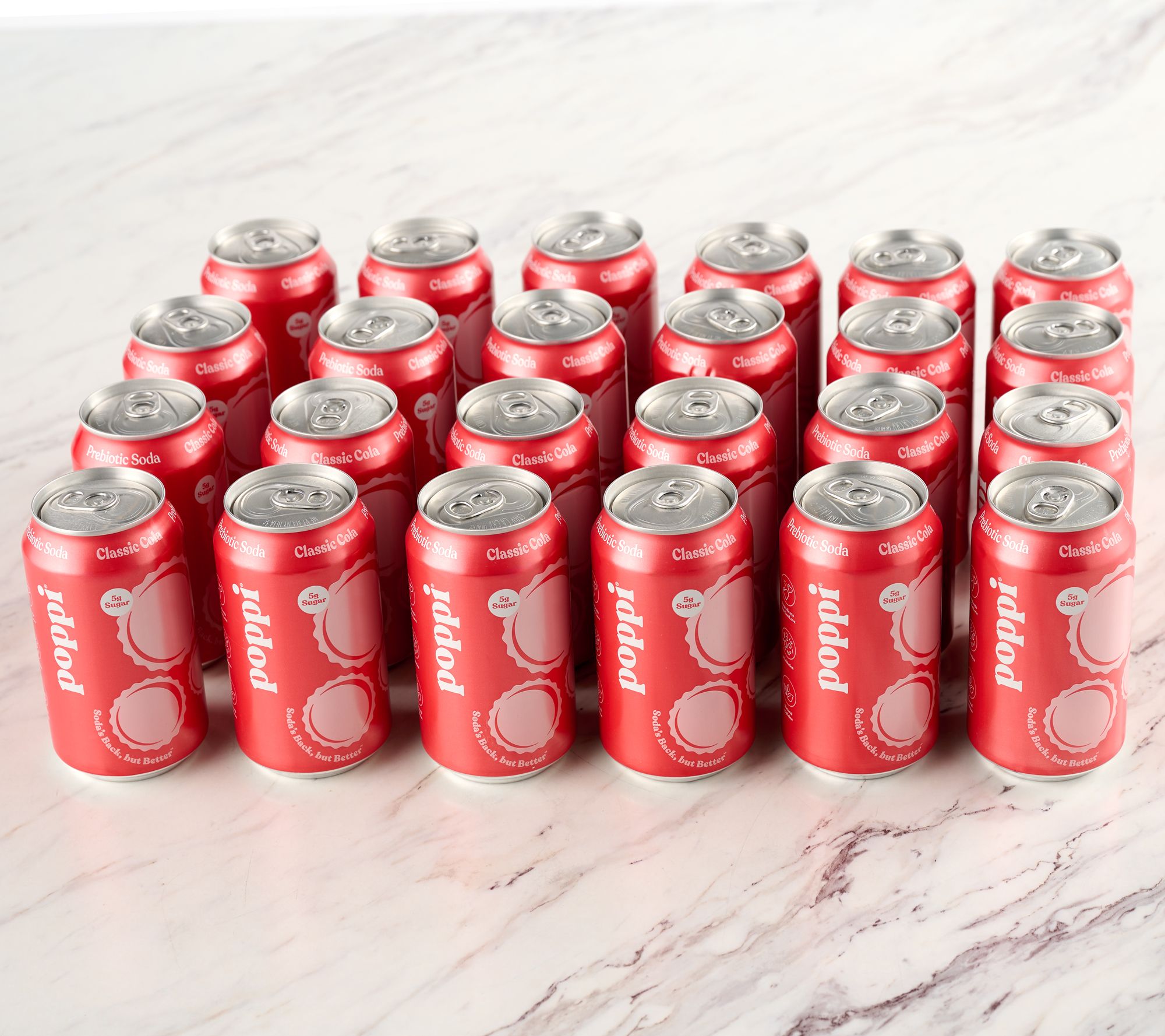 SH11/9 Poppi (24) 12-oz Cans 5g Sugar Soda Holiday Party Pack