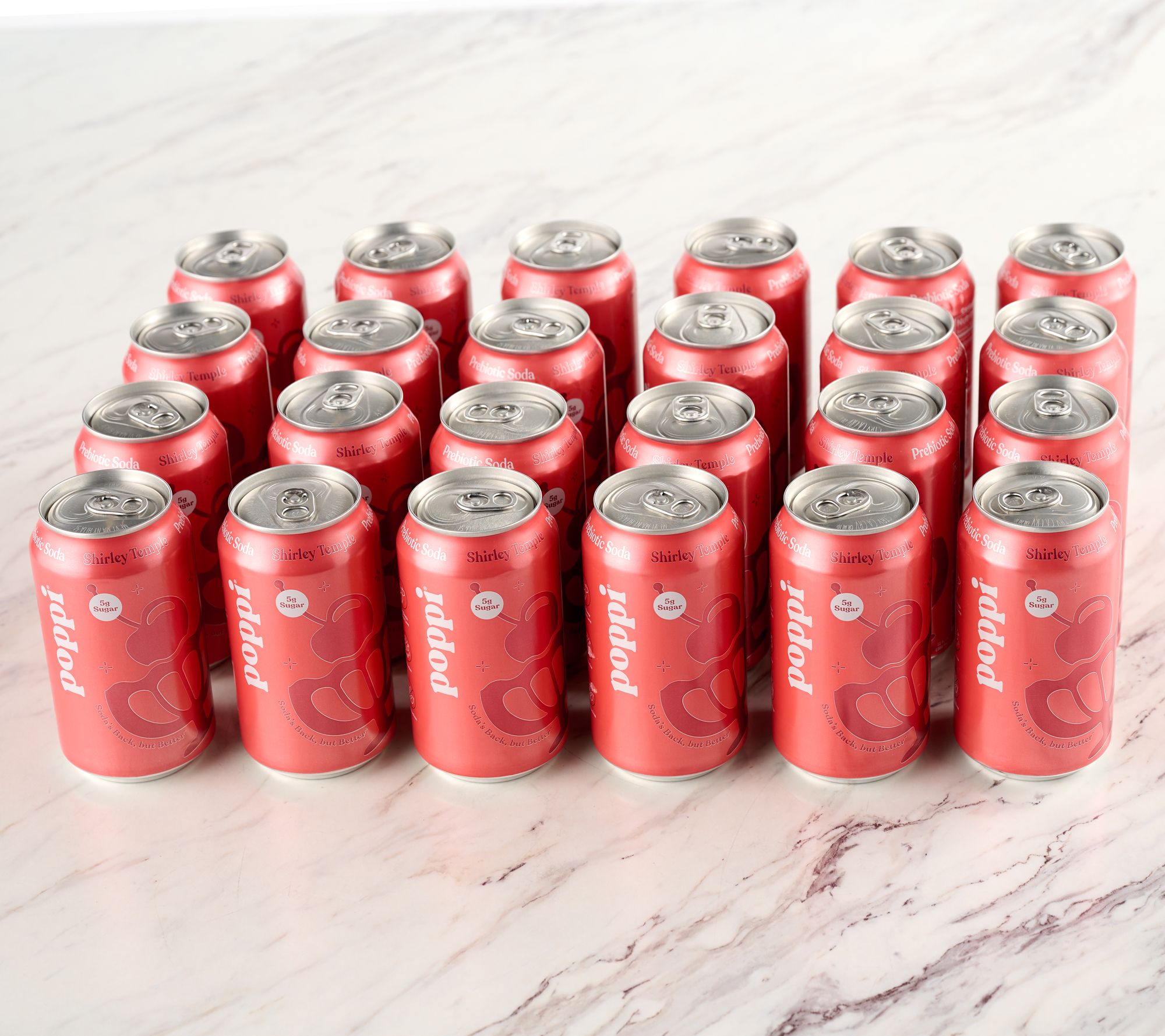 SH11/9 Poppi (24) 12-oz Cans 5g Sugar Soda Holiday Party Pack