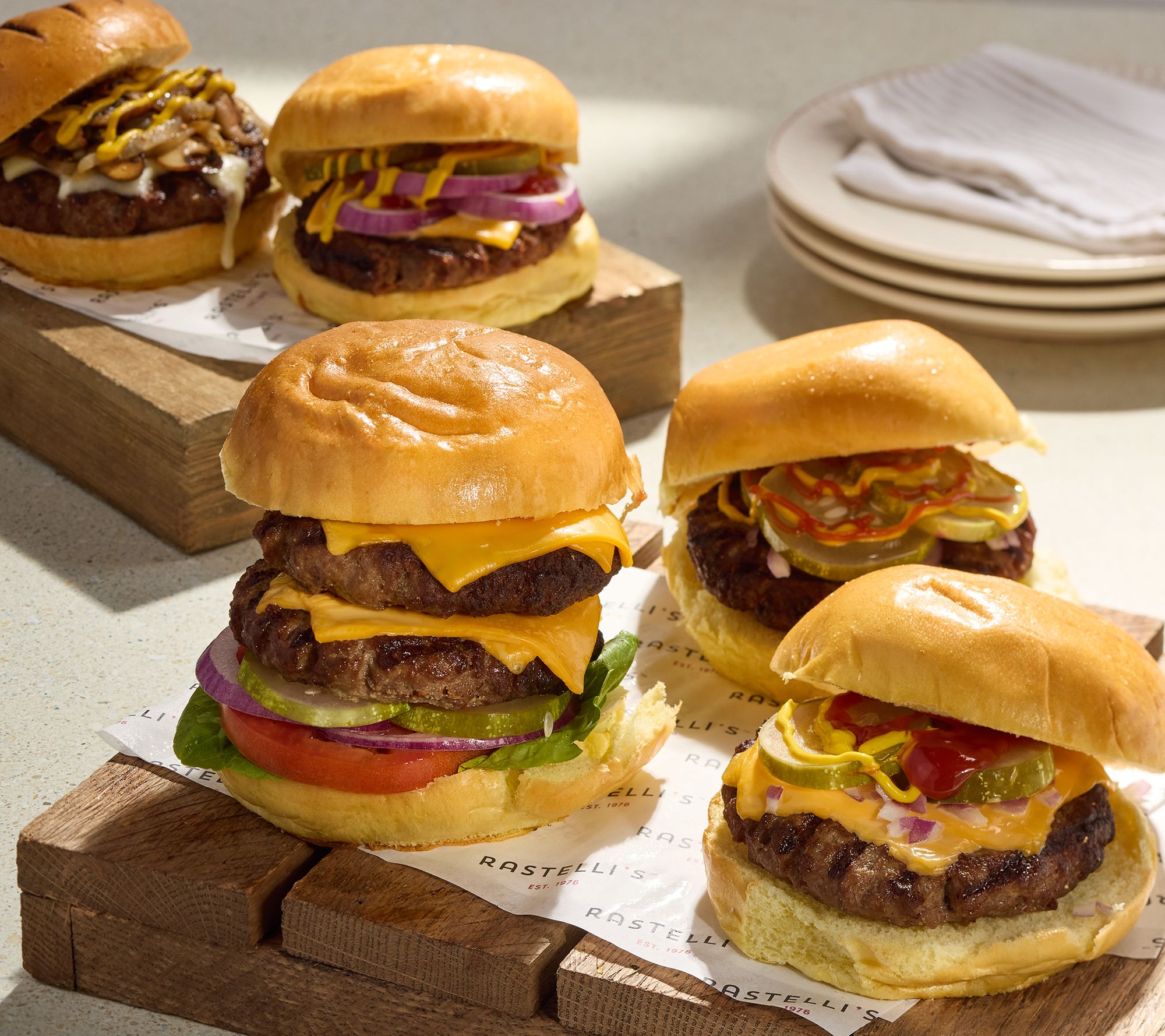 Rastelli's (20) 4-oz Heat & Eat Beef Burgers Auto-Delivery