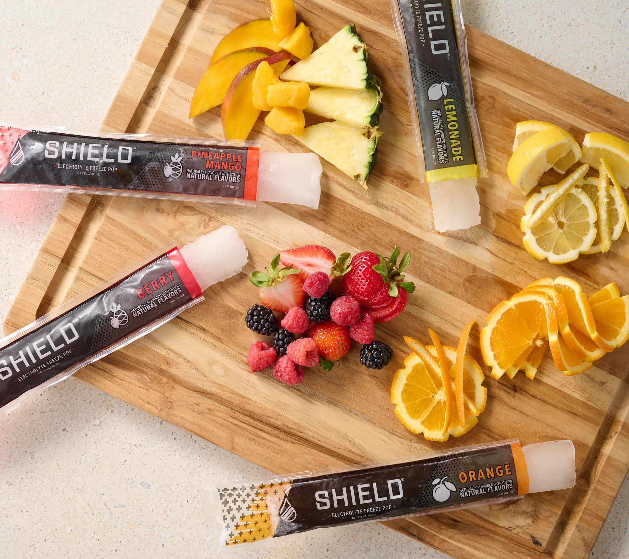Shield 36 Electrolyte Freeze Pops Fruit Variety Pack