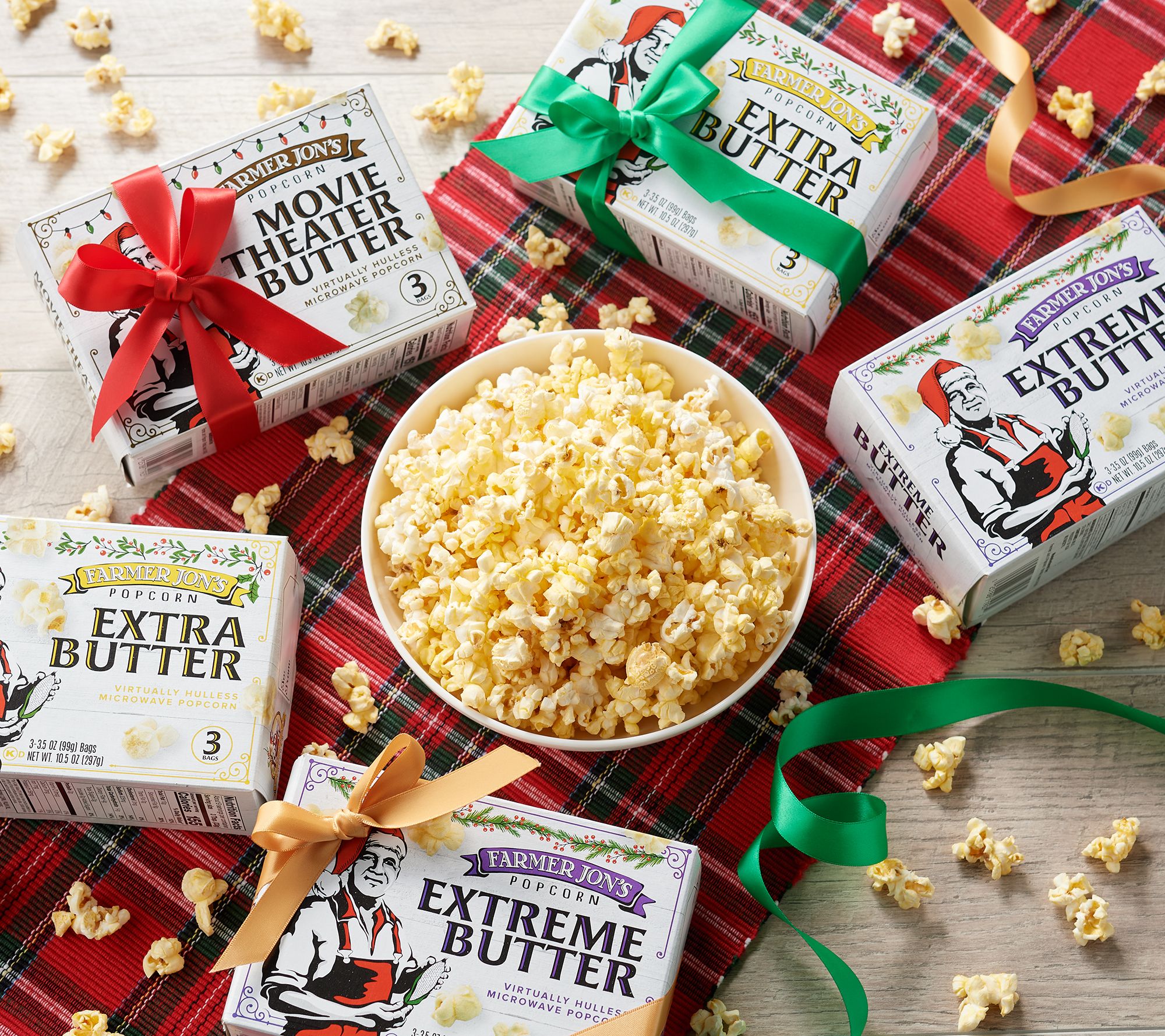 Farmer Jon's 5Pk Breakaway Microwave Popcorn Gift Boxes - Qvc.com