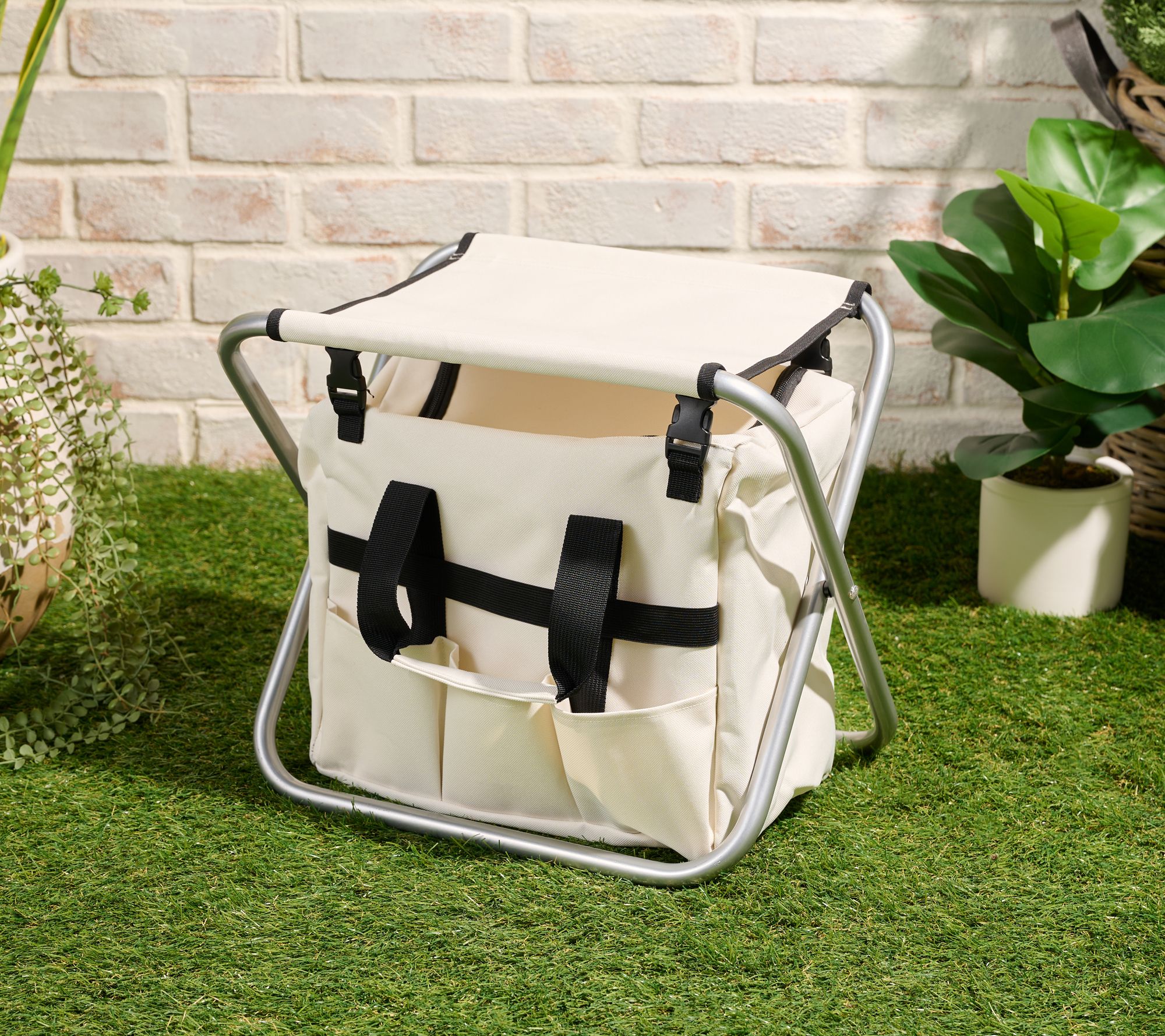 P.S. Home Portable Garden Seat with Removable Tool Bag