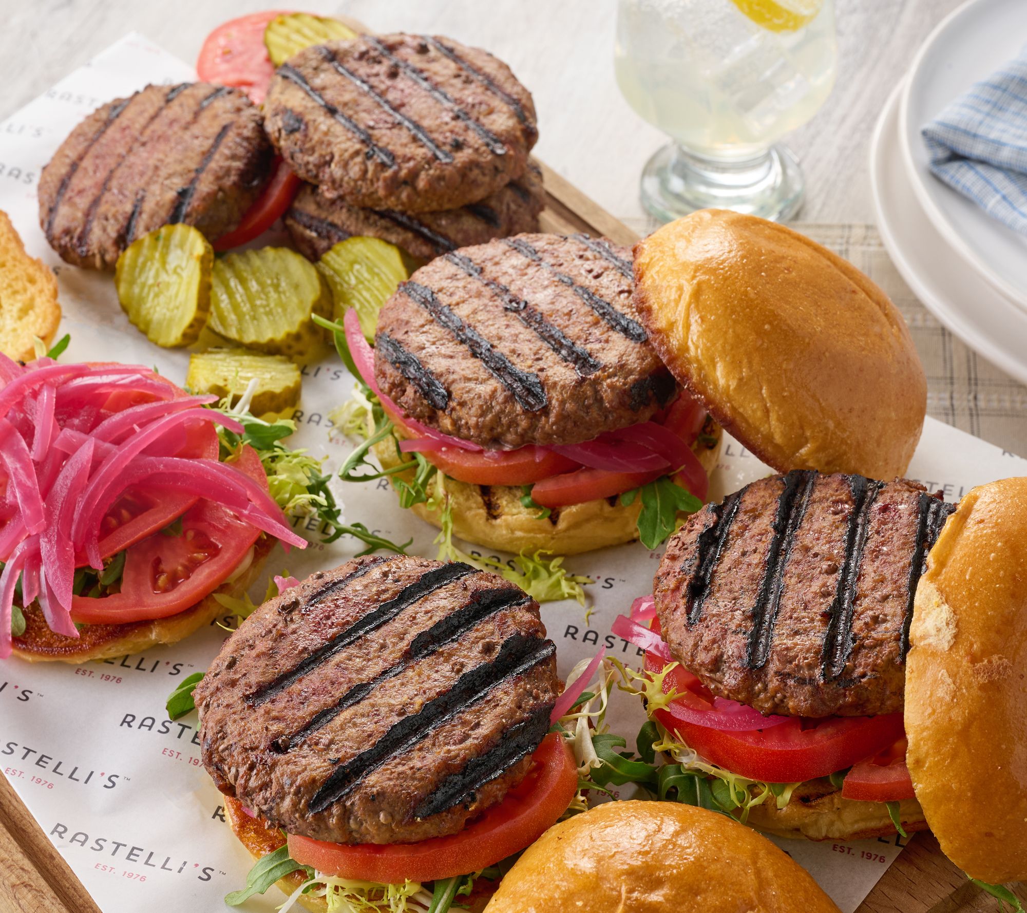 Rastelli's (24) 5.33-oz Private Stock Steak Burgers Auto-Delivery - QVC.com