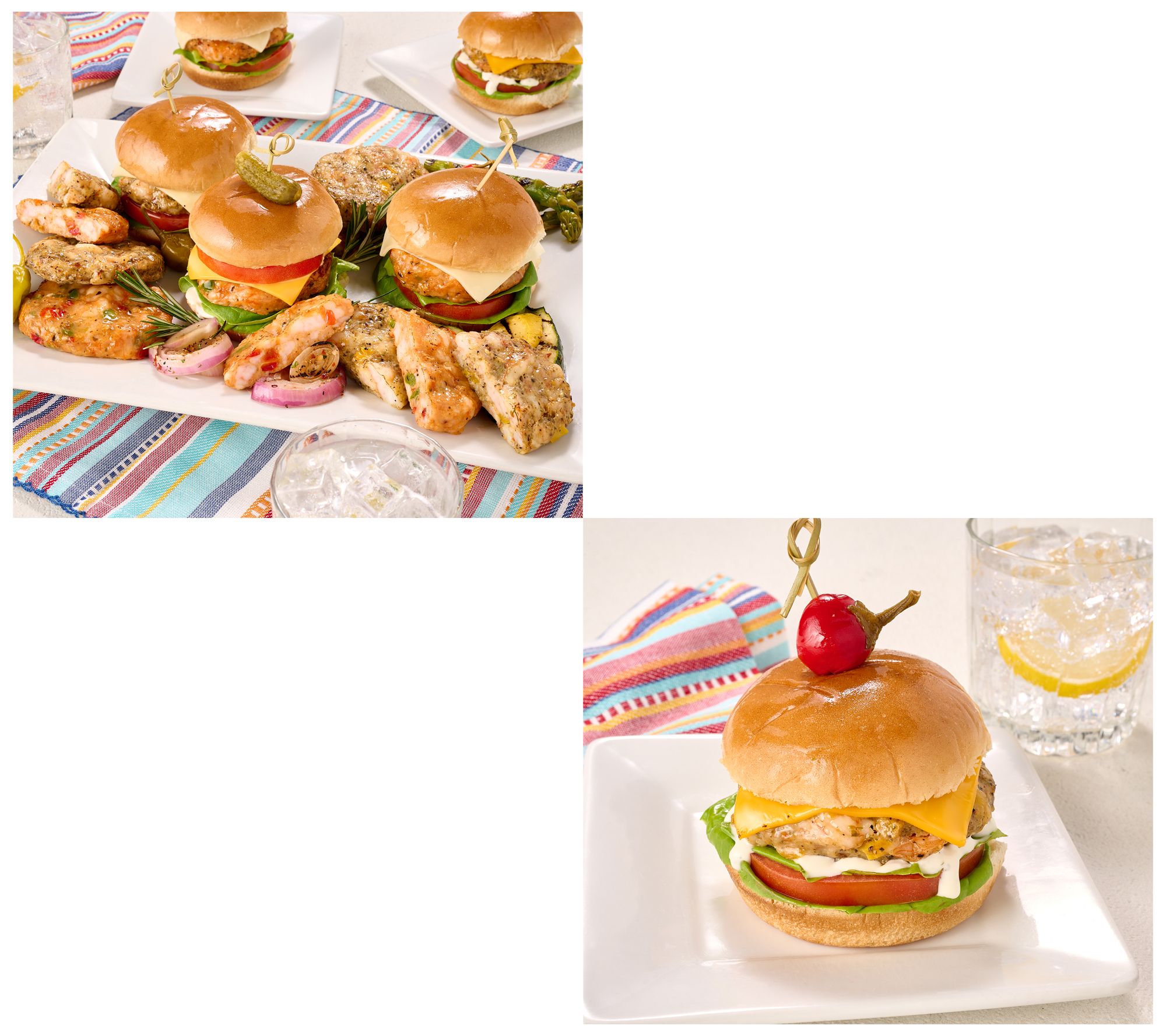  Prime Shrimp (10) or (20) 4-oz Premium Shrimp Burgers - M139937