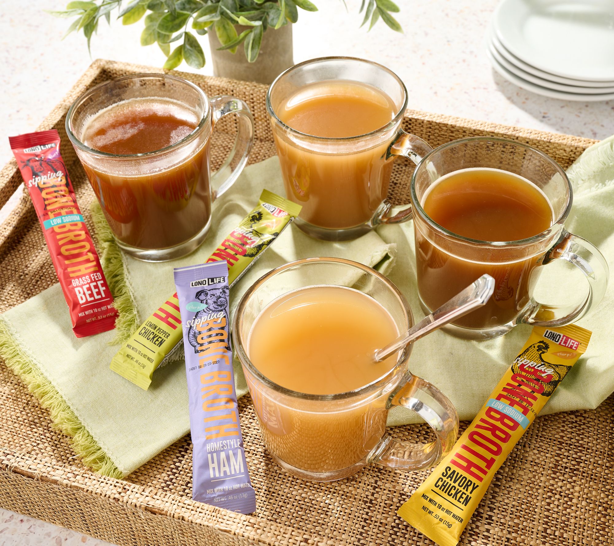 LonoLife 16 Single Serve Protein Packed Bone Broth Auto-Delivery