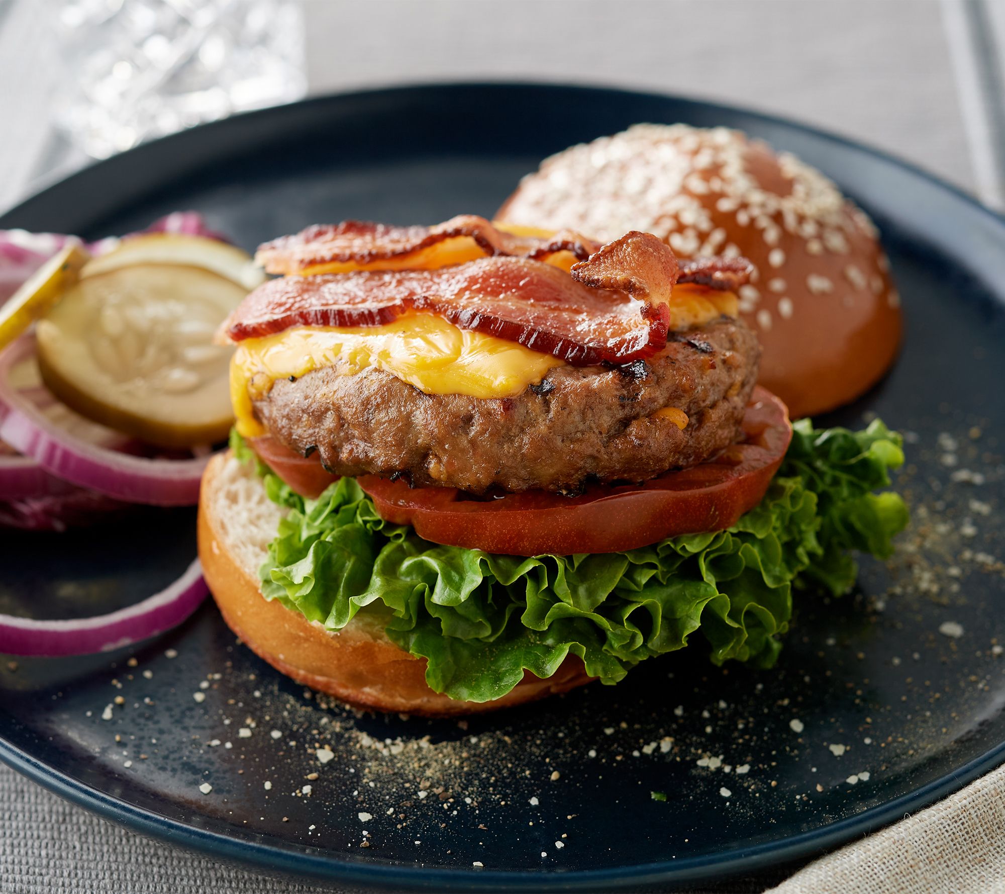 Rastelli's (10) 5.33-oz Cheddar & Bacon Beef Burgers