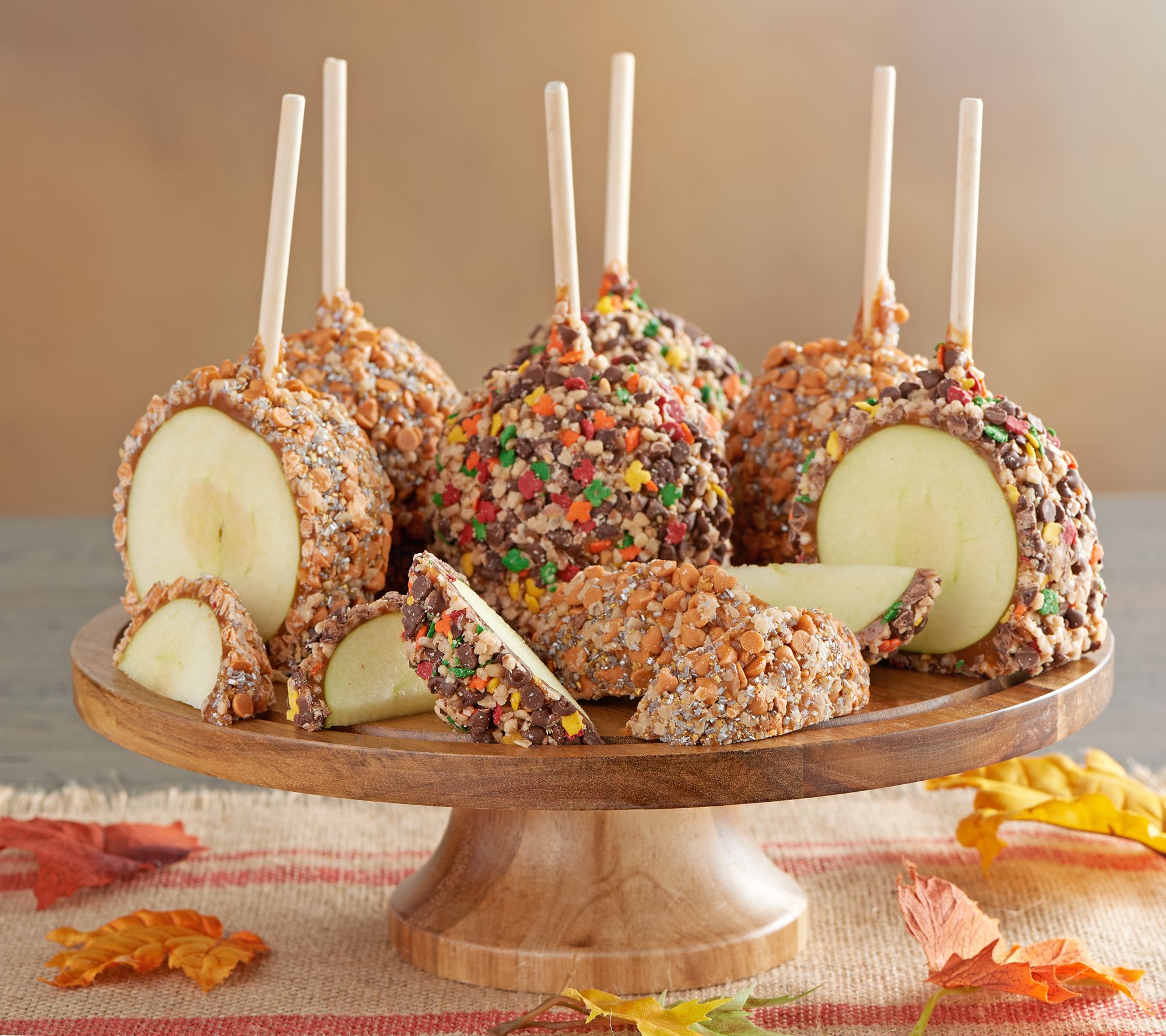 Mrs.Prindable's 6Piece Sharing Size Fall Toffee Caramel Apples