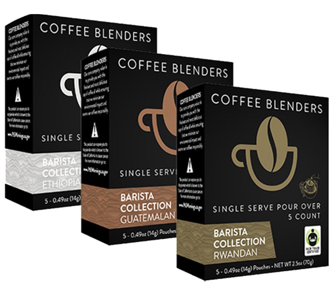 Coffee Blenders Barista Trio 60 Single Serve Pour Over Pouches