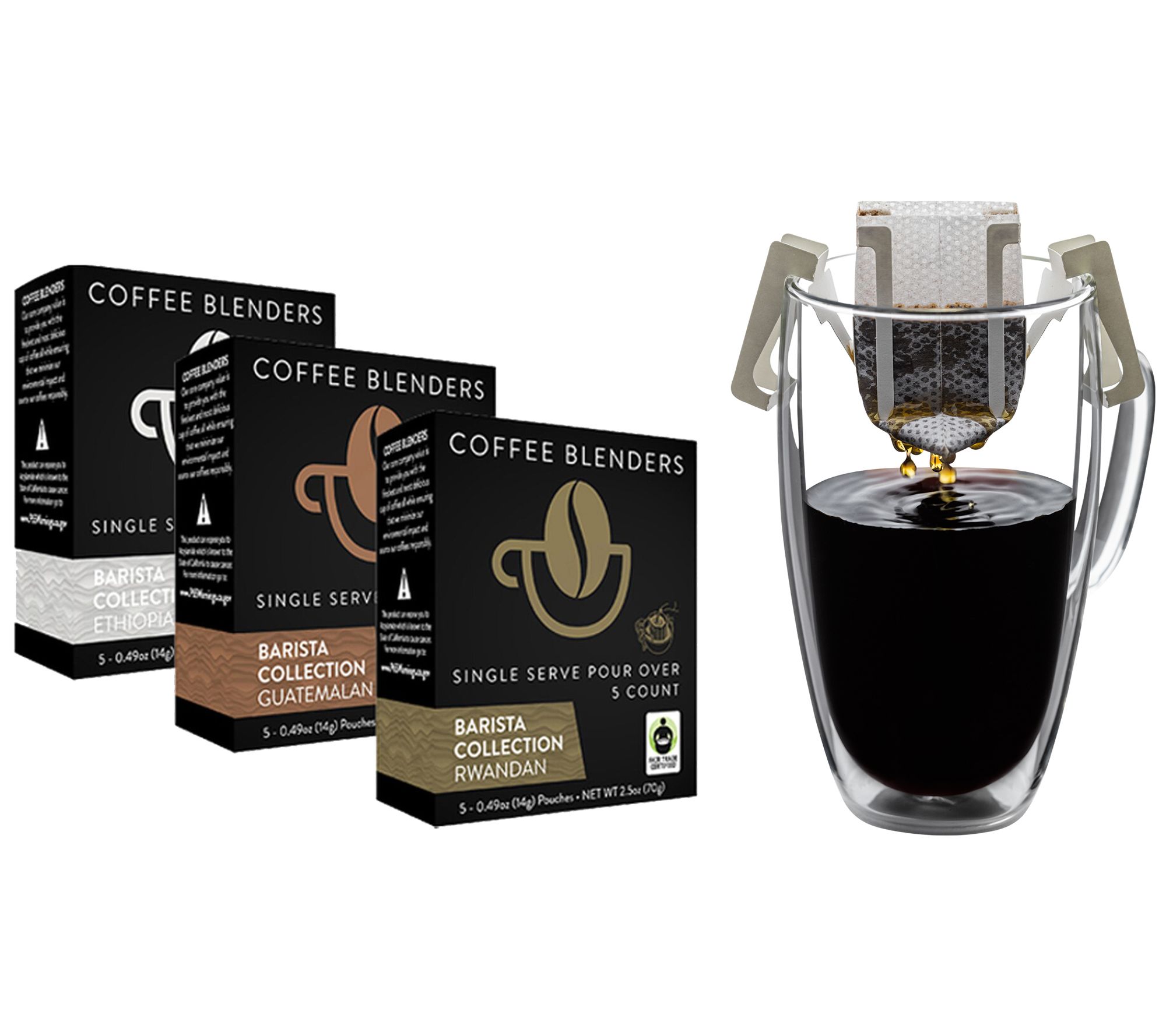 Coffee Blenders Barista Trio 60 Single Serve Pour Over Pouches