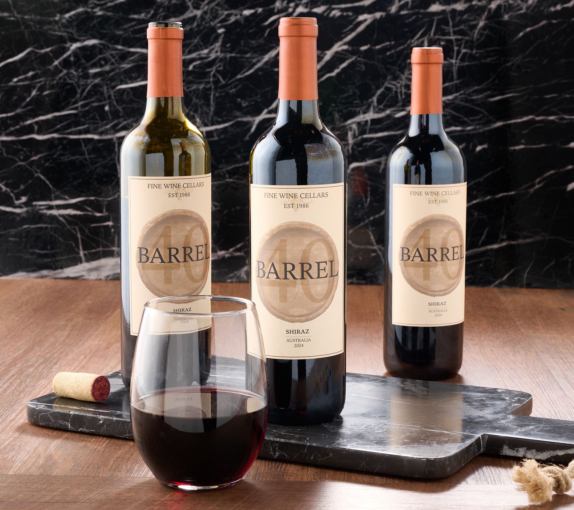 Corky's Barrel 40 Wines 750-ml (3) Bottle Set