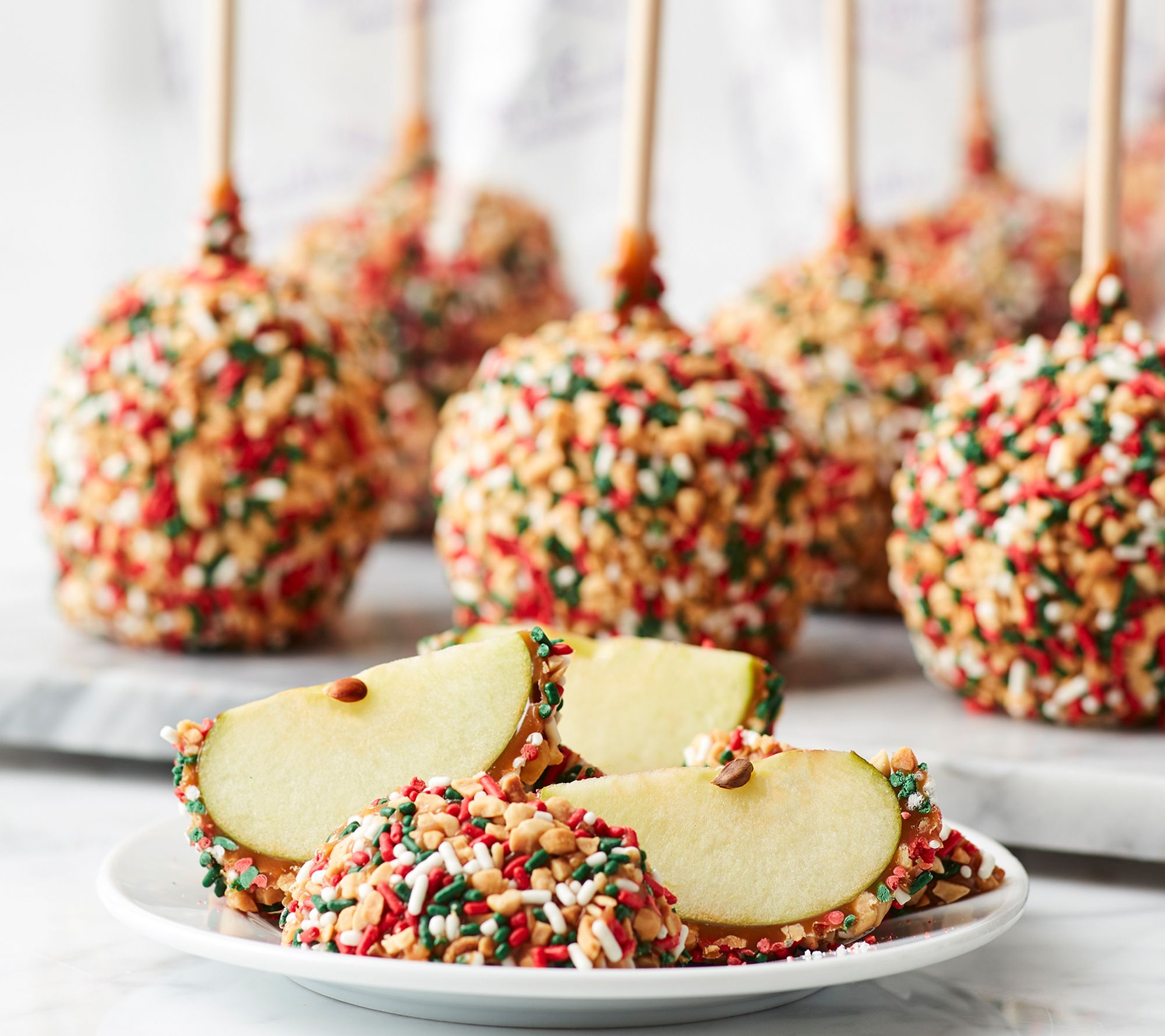 Mrs. Prindable' s 12 Individual Christmas Peanut Sprinkle Apples