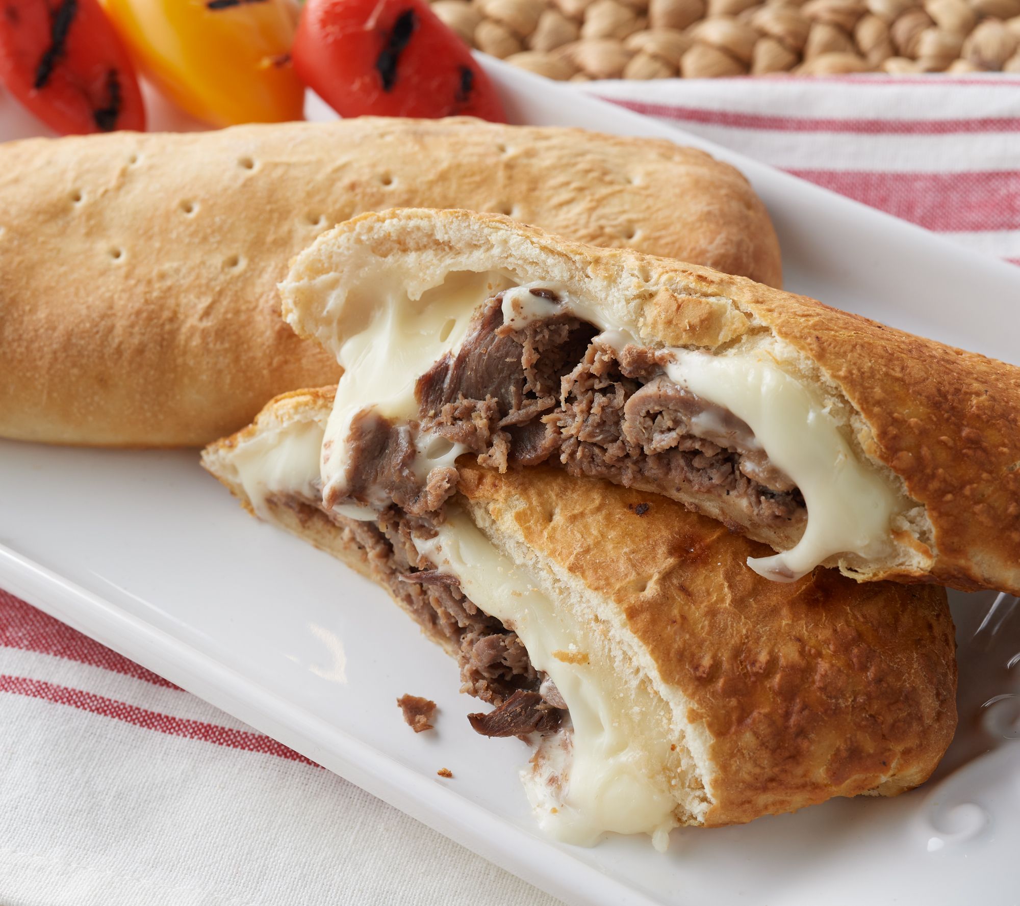 Leonetti's (6) 12oz Philly Cheeseteak Pretzel Dough Stromboli