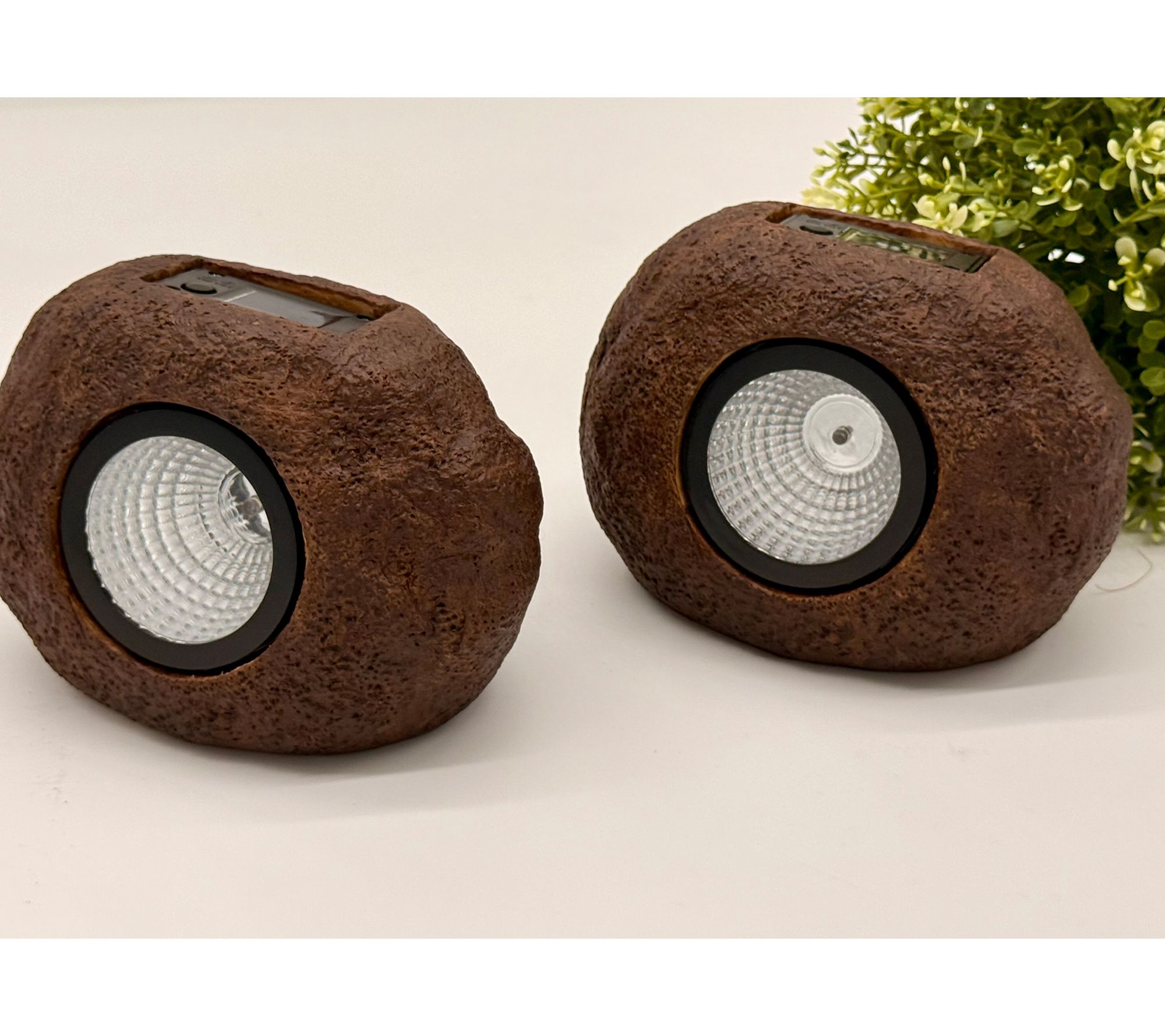 Ultimate Innovations Set of 2 Solar Garden Rock Lights