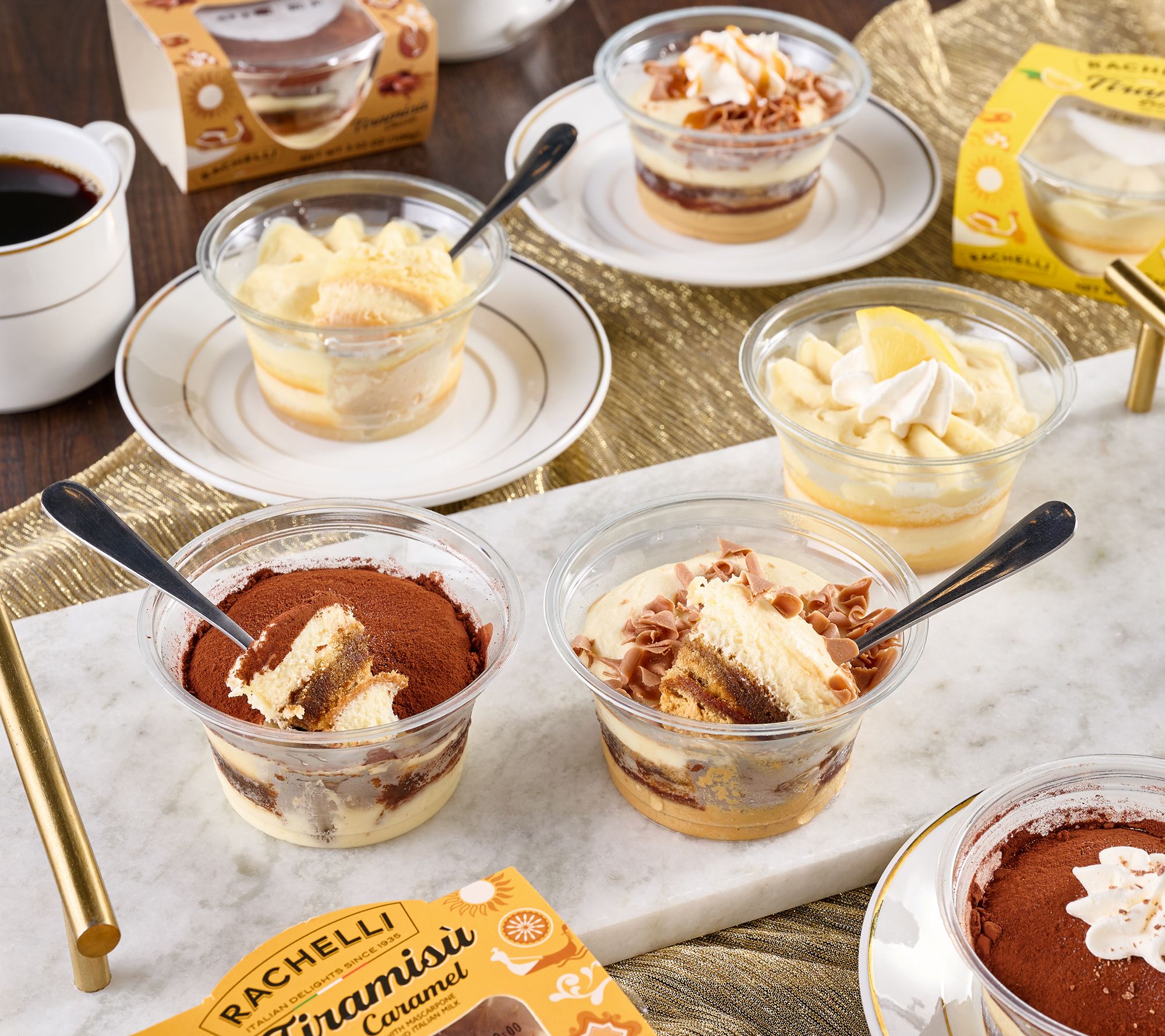 Rachelli (12) 3.5oz Italian Tiramisu Individual Desserts
