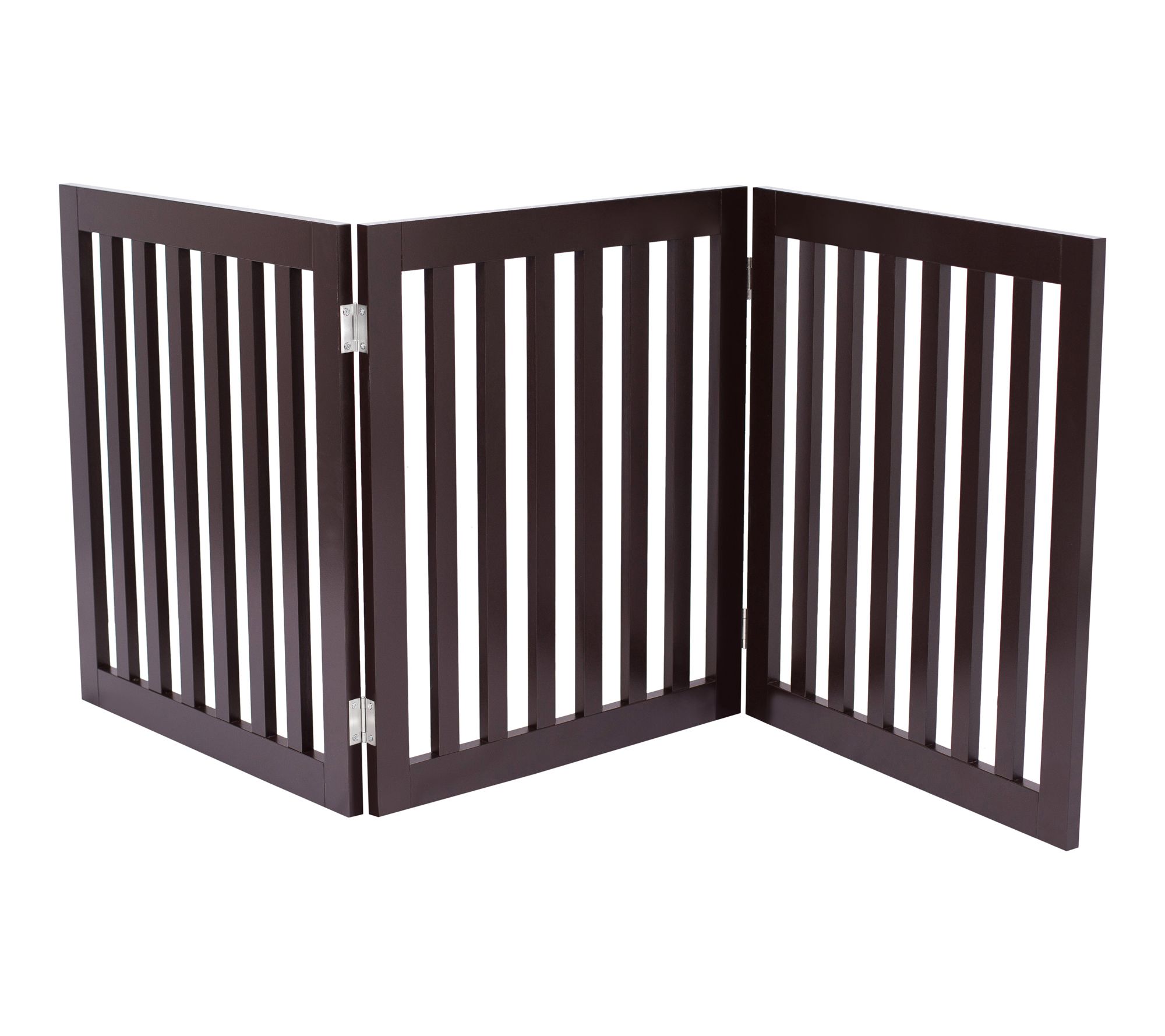 BirdRock Home Wooden Freestanding 24" Foldable Dog Gate