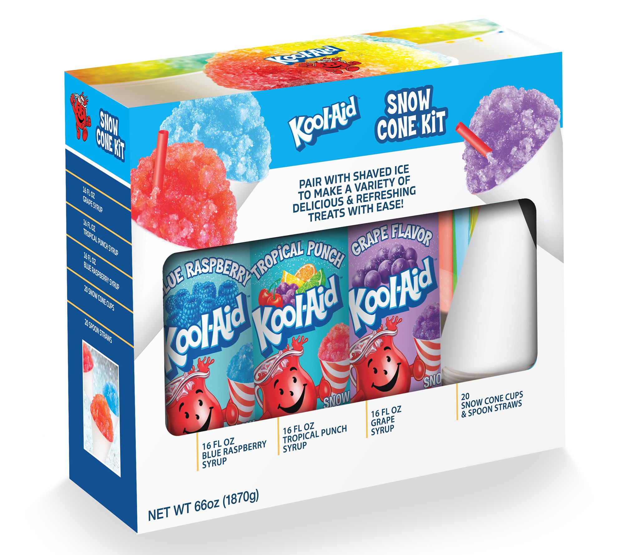 koaii 6 Pack Hawaiian Shave Ice Mold Party Set with Lids. Up Your Game For  Snow Cone Treats with Our BPA-Free Cups. Two Bonus Lids for Easy Stackable