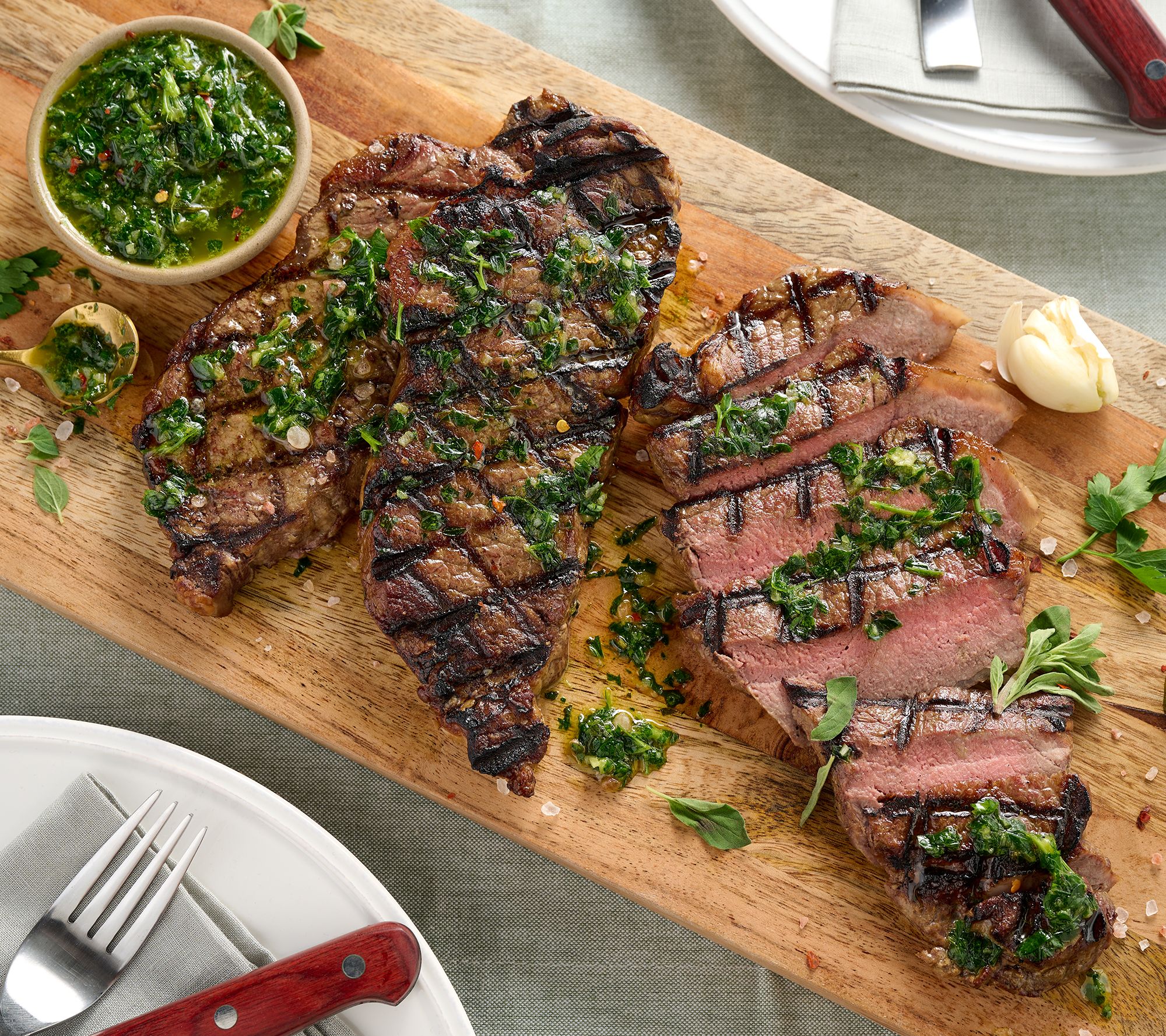 Rastelli's (6) 8-oz Black Angus New York Strip Steaks - QVC.com