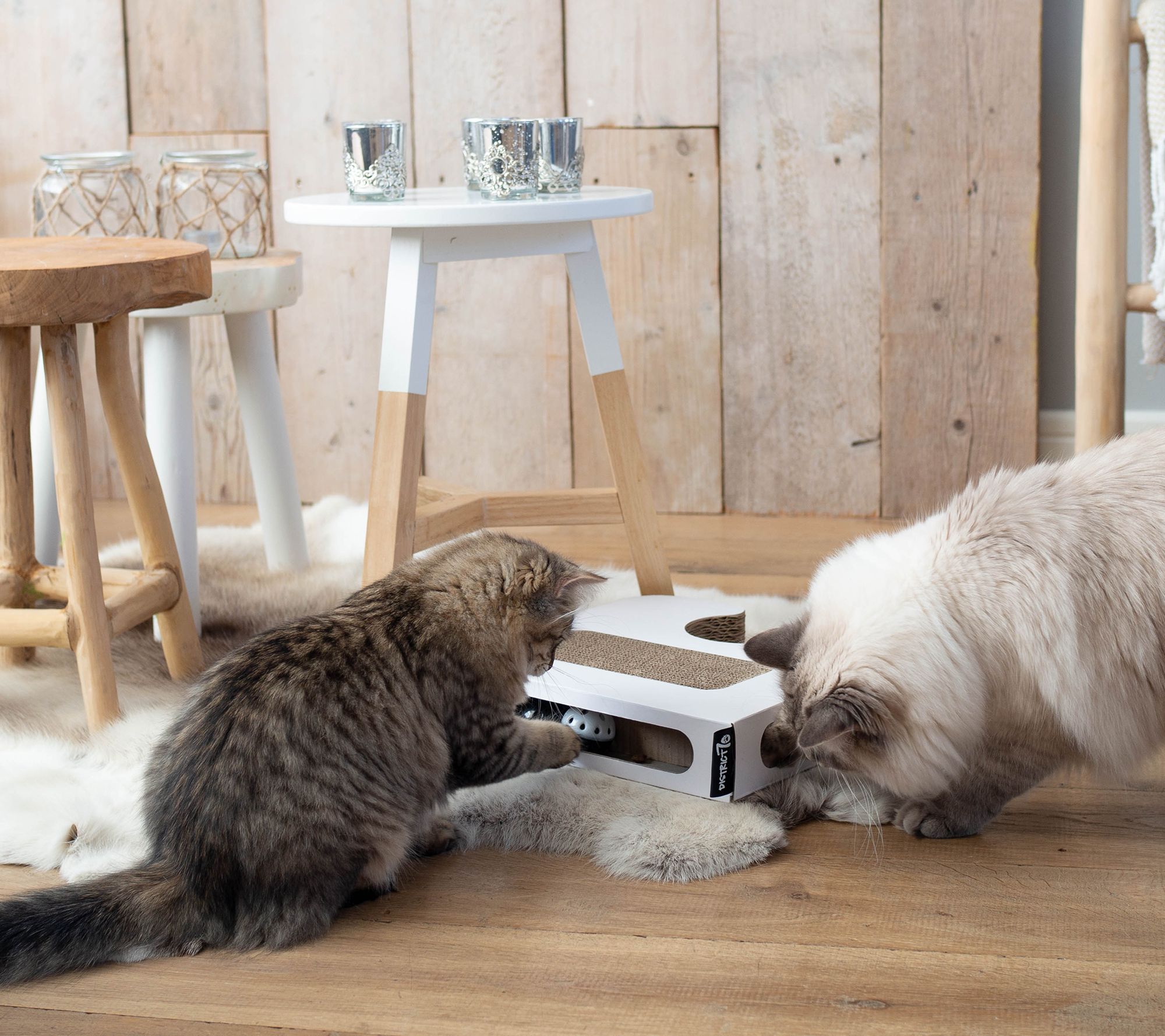 District 70 Puzzle Cardboard Cat Toy