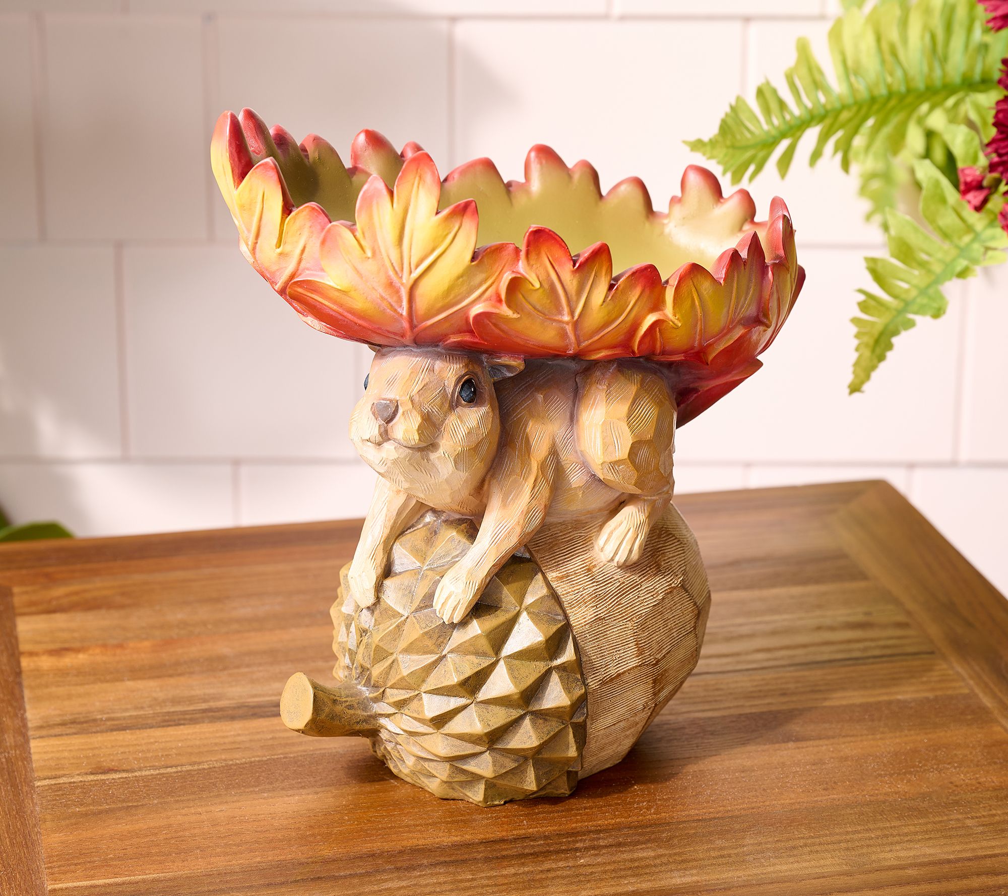 "As Is" Girl Next Door Outdoor Squirrel Tail Feeder