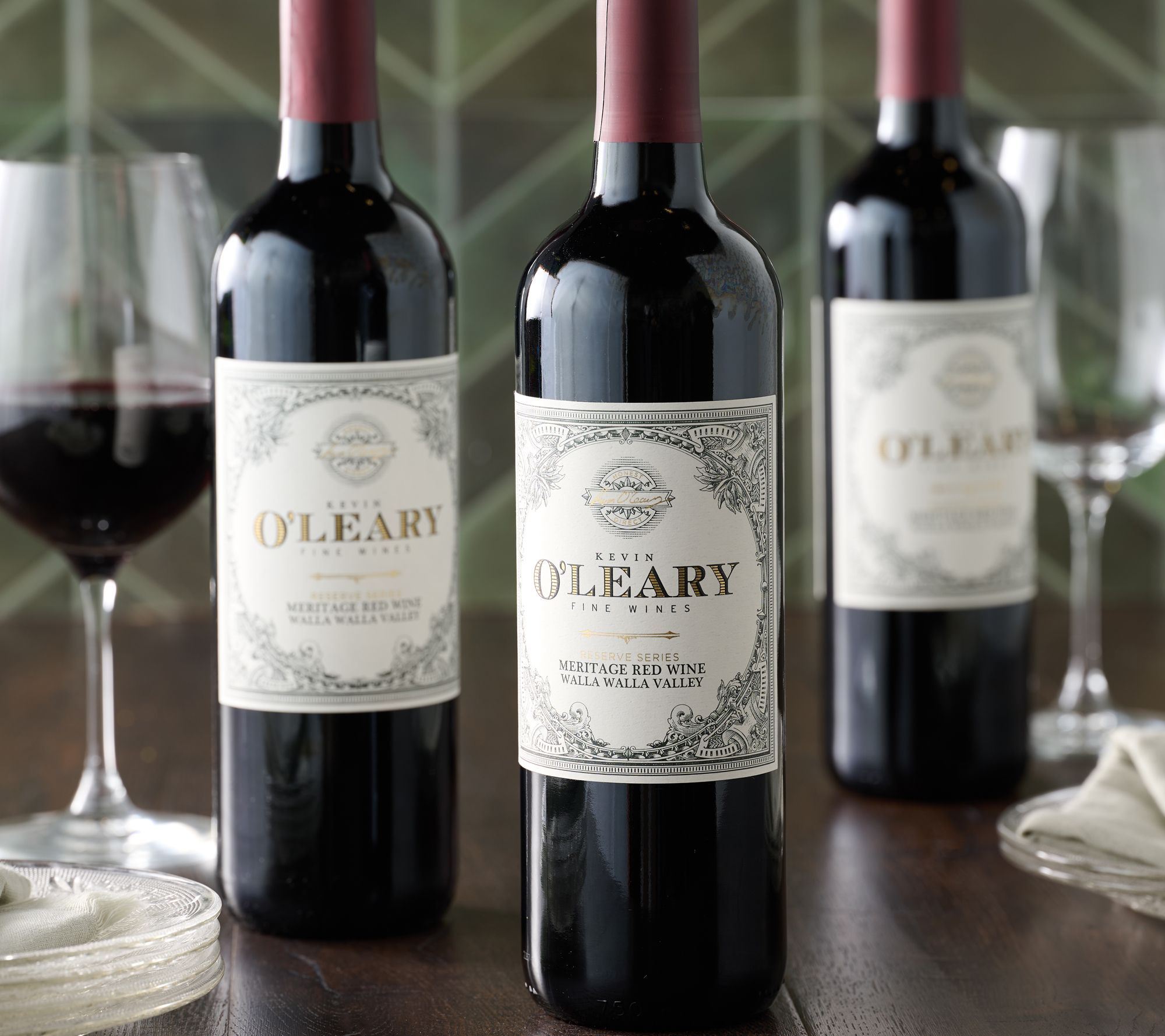 Kevin O'Leary (3)750ml Bottles Christmas Wine Cheers