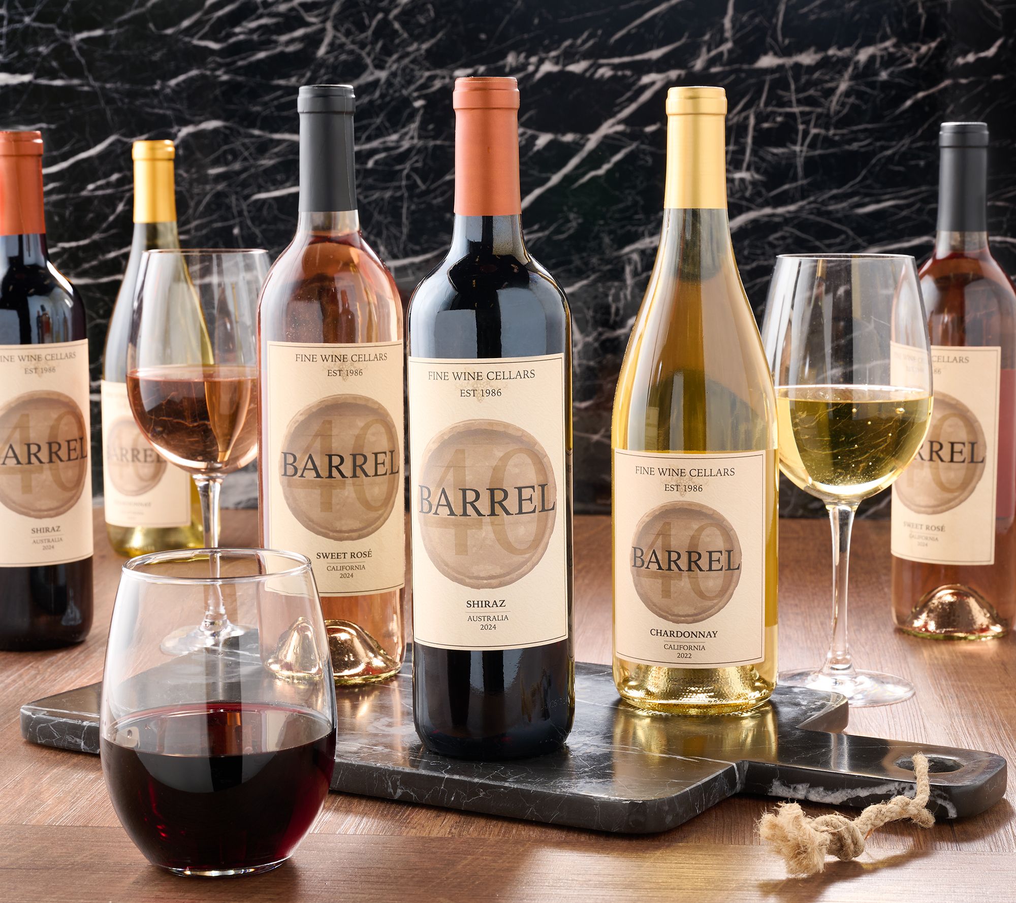 Corky's Barrel 40 Wines 750-ml (9) Bottle Set