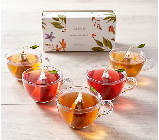 Tea Forte 20-Count Herbal Retreat Tea Assortment