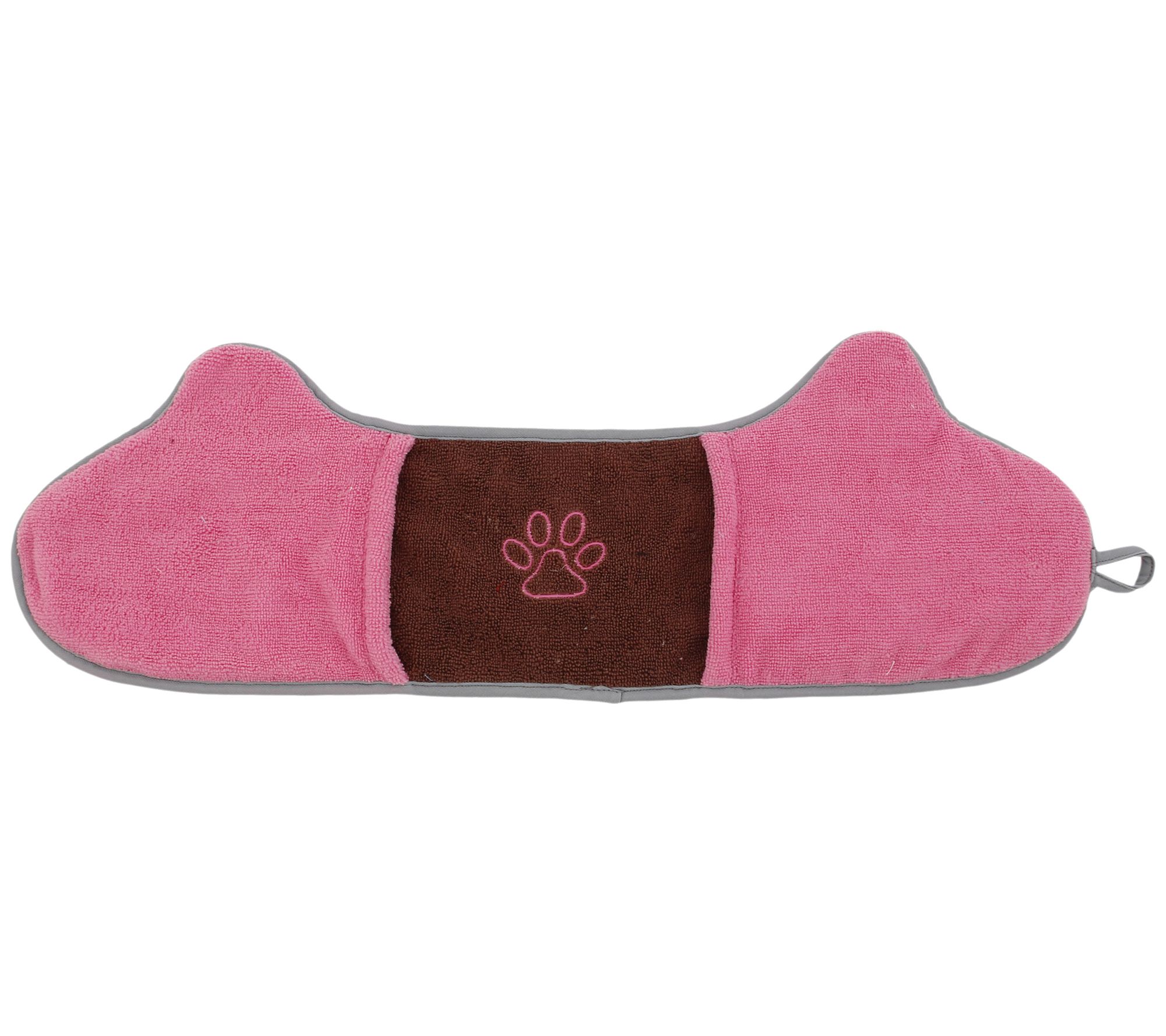 Pet Life Bryer 2-in-1 Hand Inserted Microfiber Towel & Brush