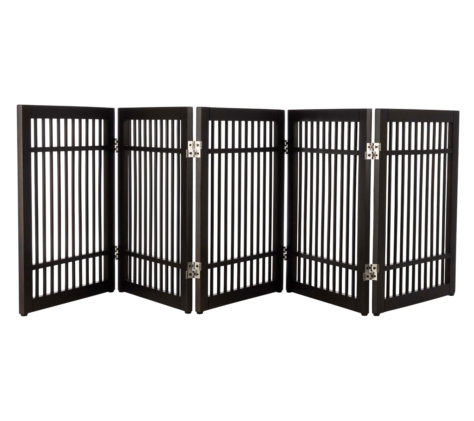 PETMAKER Freestanding Dog Gate 5-Panel Foldable  Indoor Fence