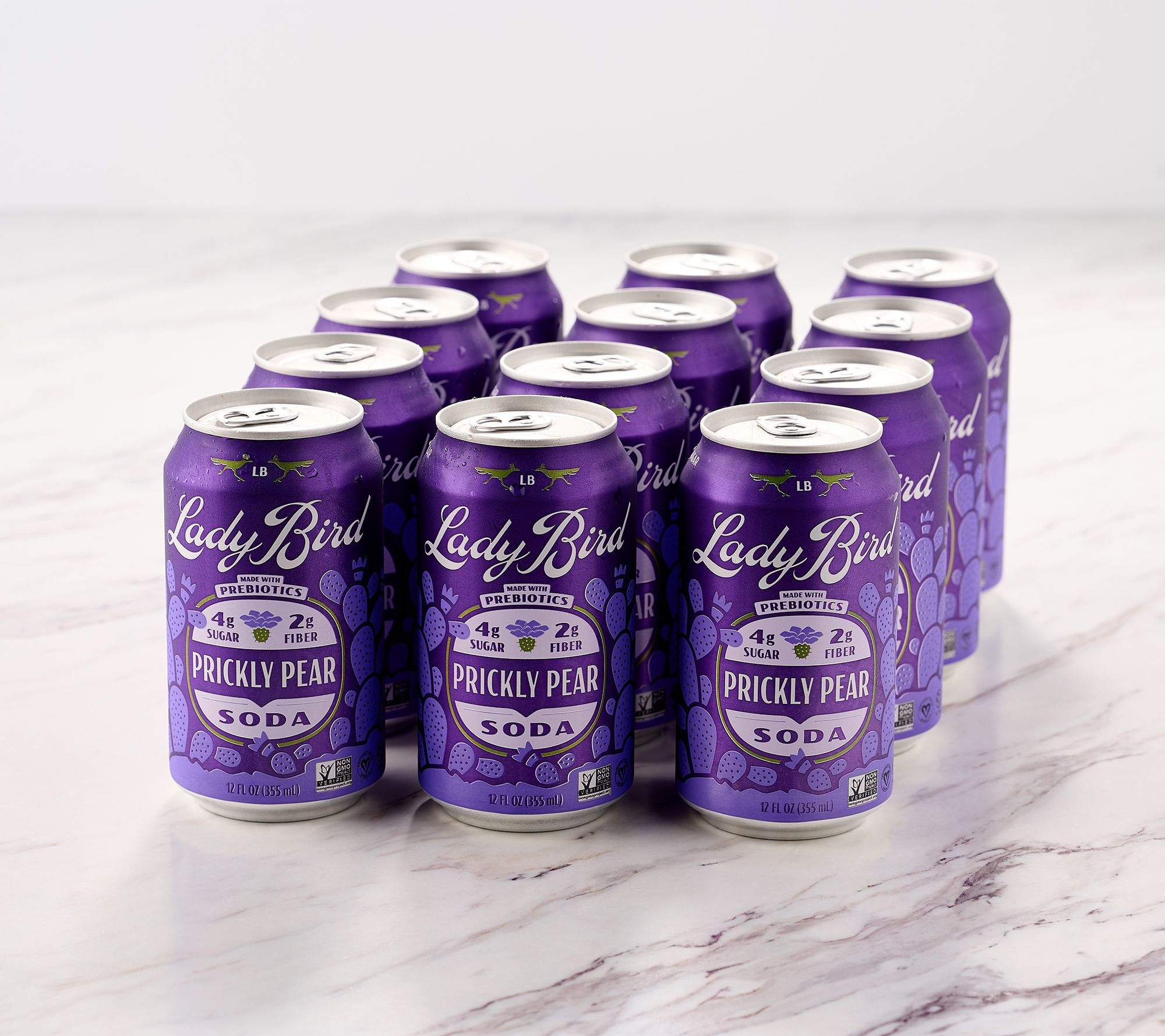 SH11/9 Lady Bird (12) 12-oz Cans Lower SUG. Prebiotic Holiday Sodas