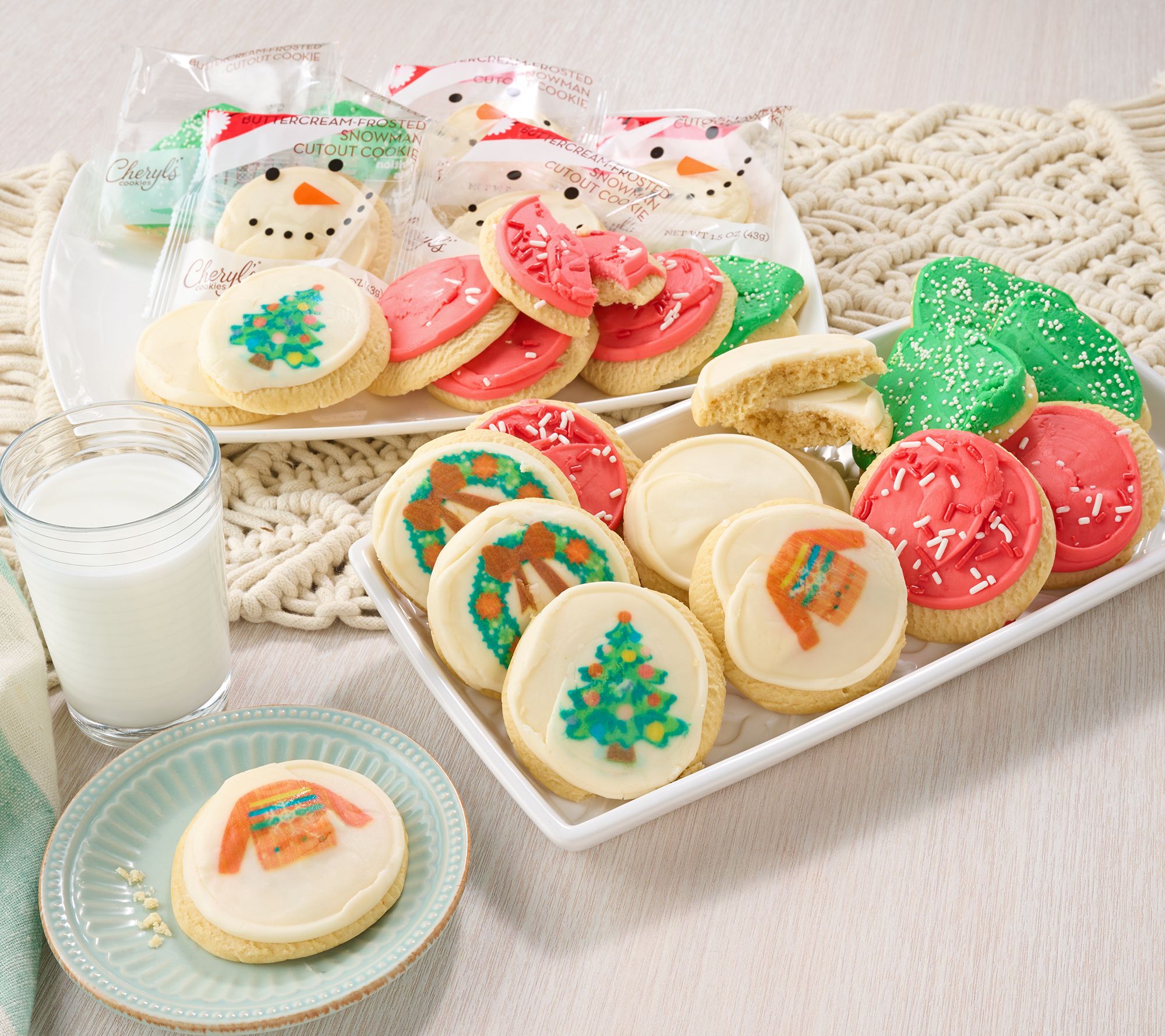 SH12/7 Cheryl's 30 Piece Festive Holiday Cookie Variety