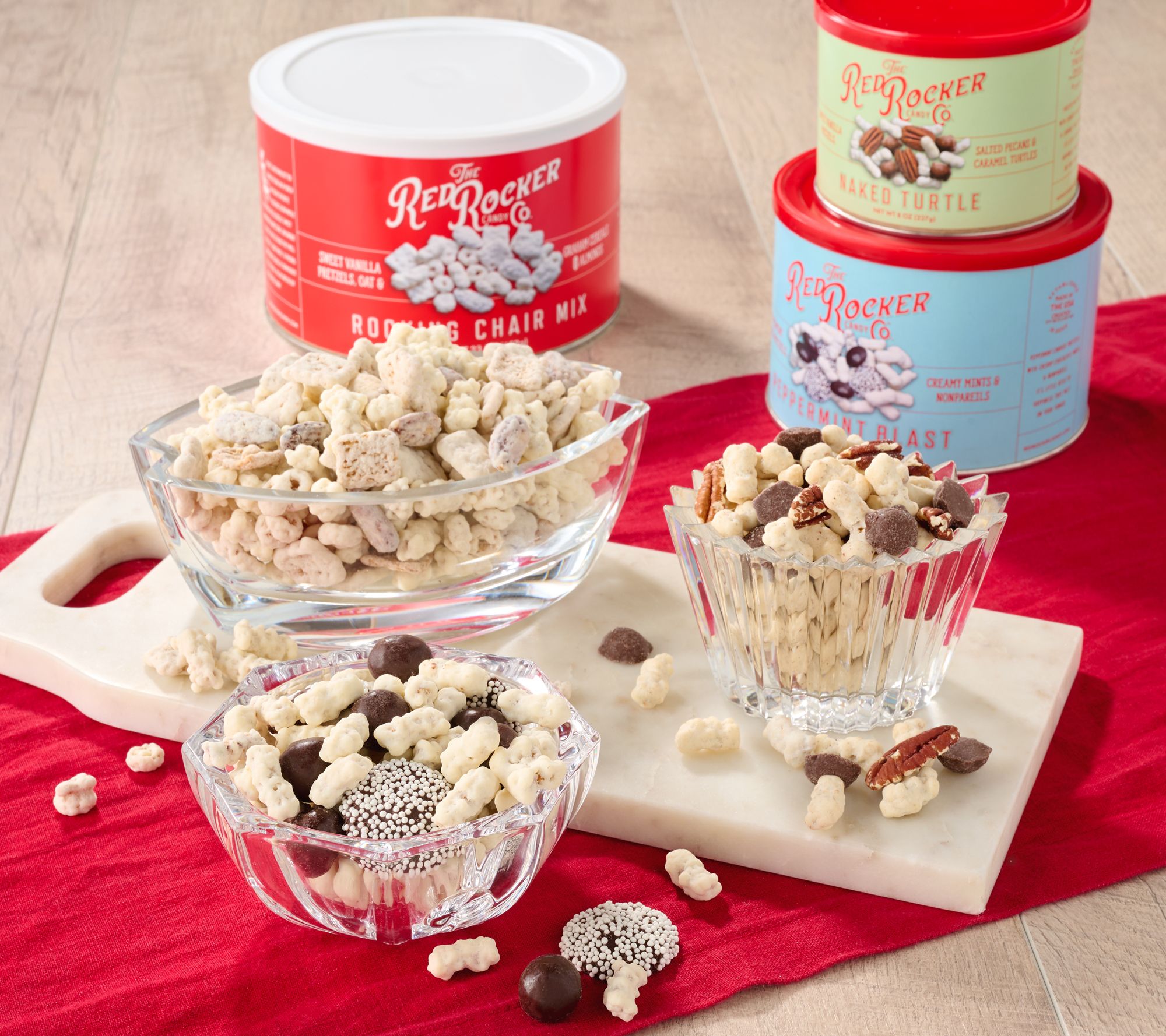 The Red Rocker Co. Holiday Nut MIx Variety Gift Tower - QVC.com