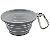 FFDPet Travel Bowl for Dogs & Cats Medium 26.5- oz Gray