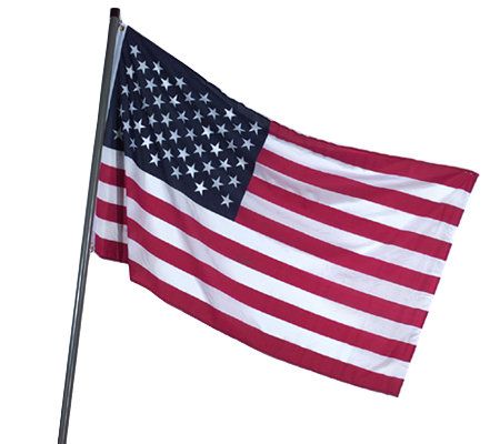 12-1/2' Wind Dancer Flagpole with American Flag - Page 1 — QVC.com