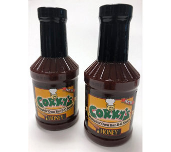 Corky's BBQ (2) Bottles of Honey BBQ Sauce