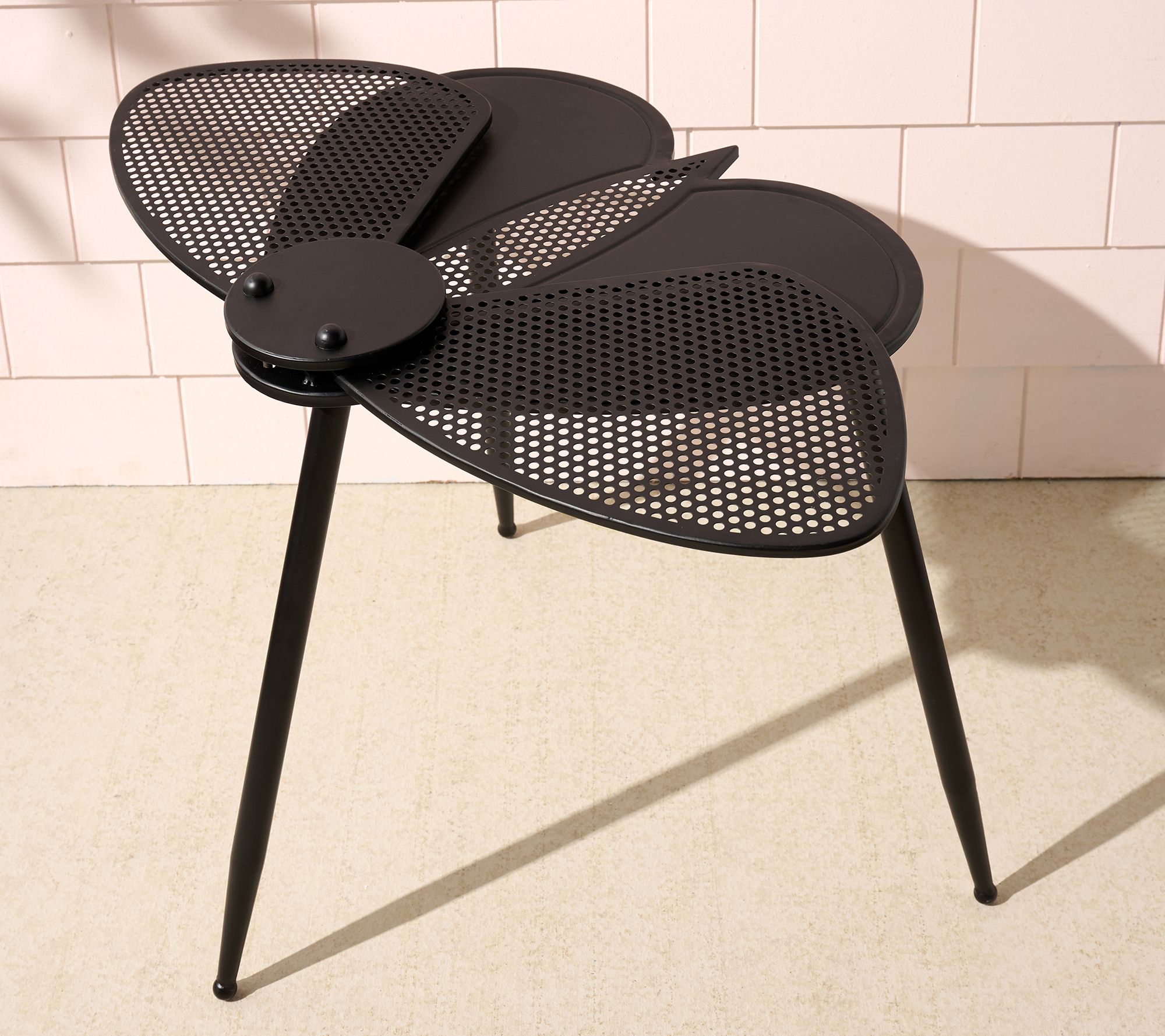 "As Is" Girl Next Door Outdoor Critter Accent Table w/ Retract Wings