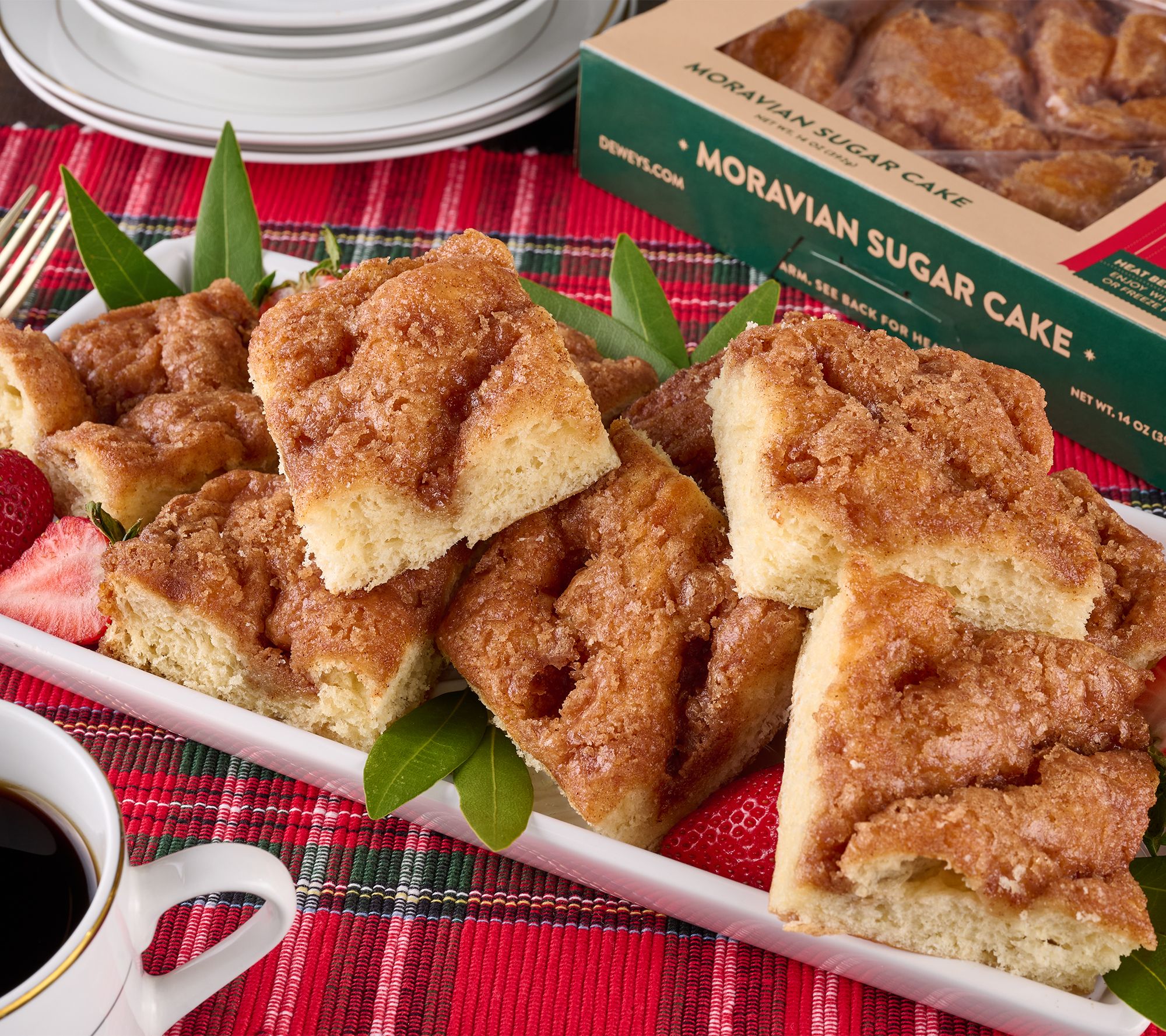 Dewey's Bakery (2) 14oz Moravian Sugar Cakes