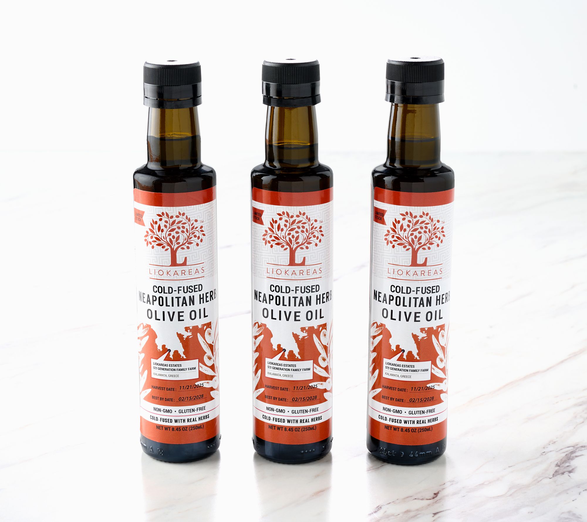 Liokareas (3) 250ml Bottles Extra Virgin Olive Oil Auto-Delivery