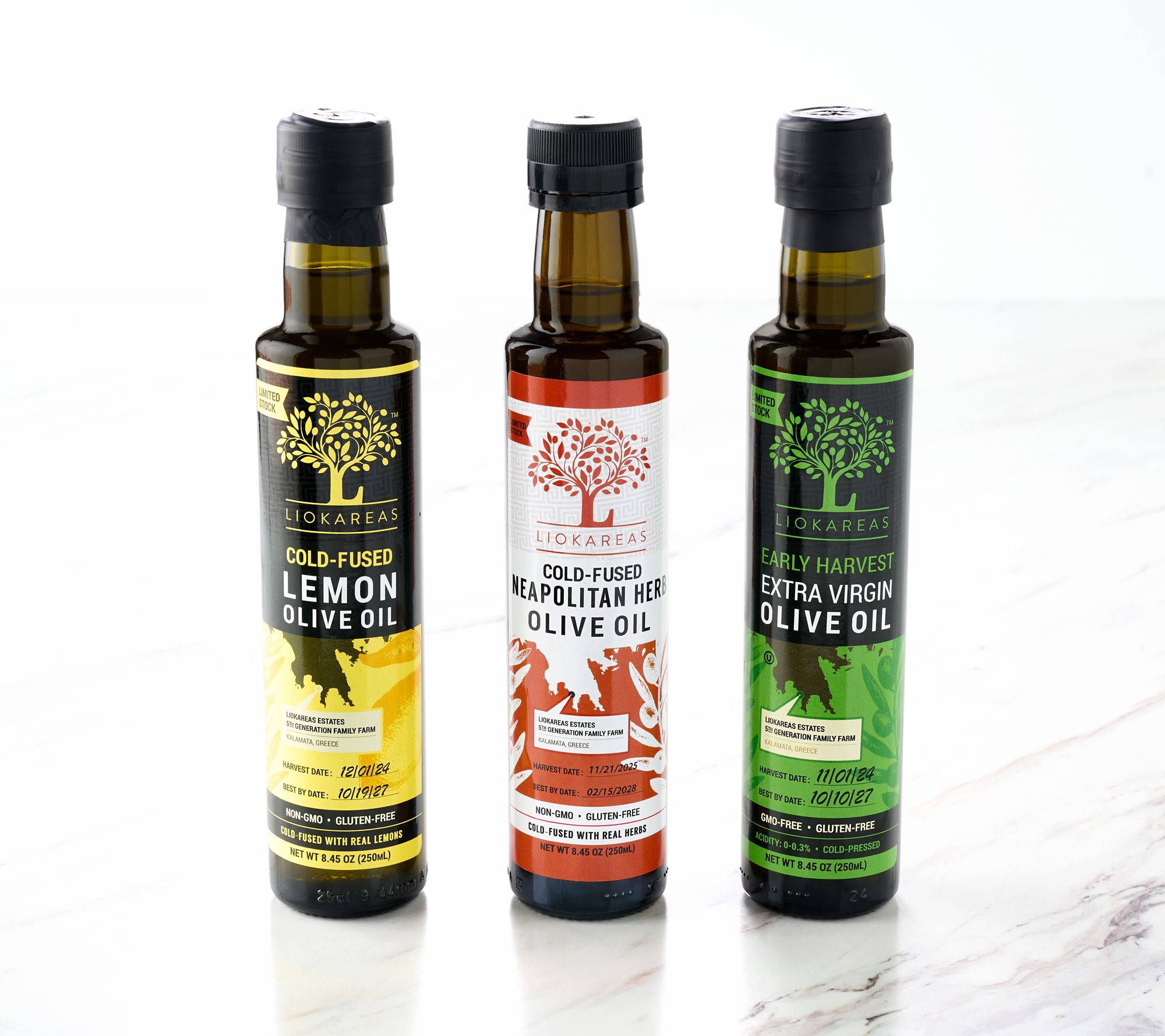 Liokareas (3) 250ml Bottles Extra Virgin Olive Oil Auto-Delivery