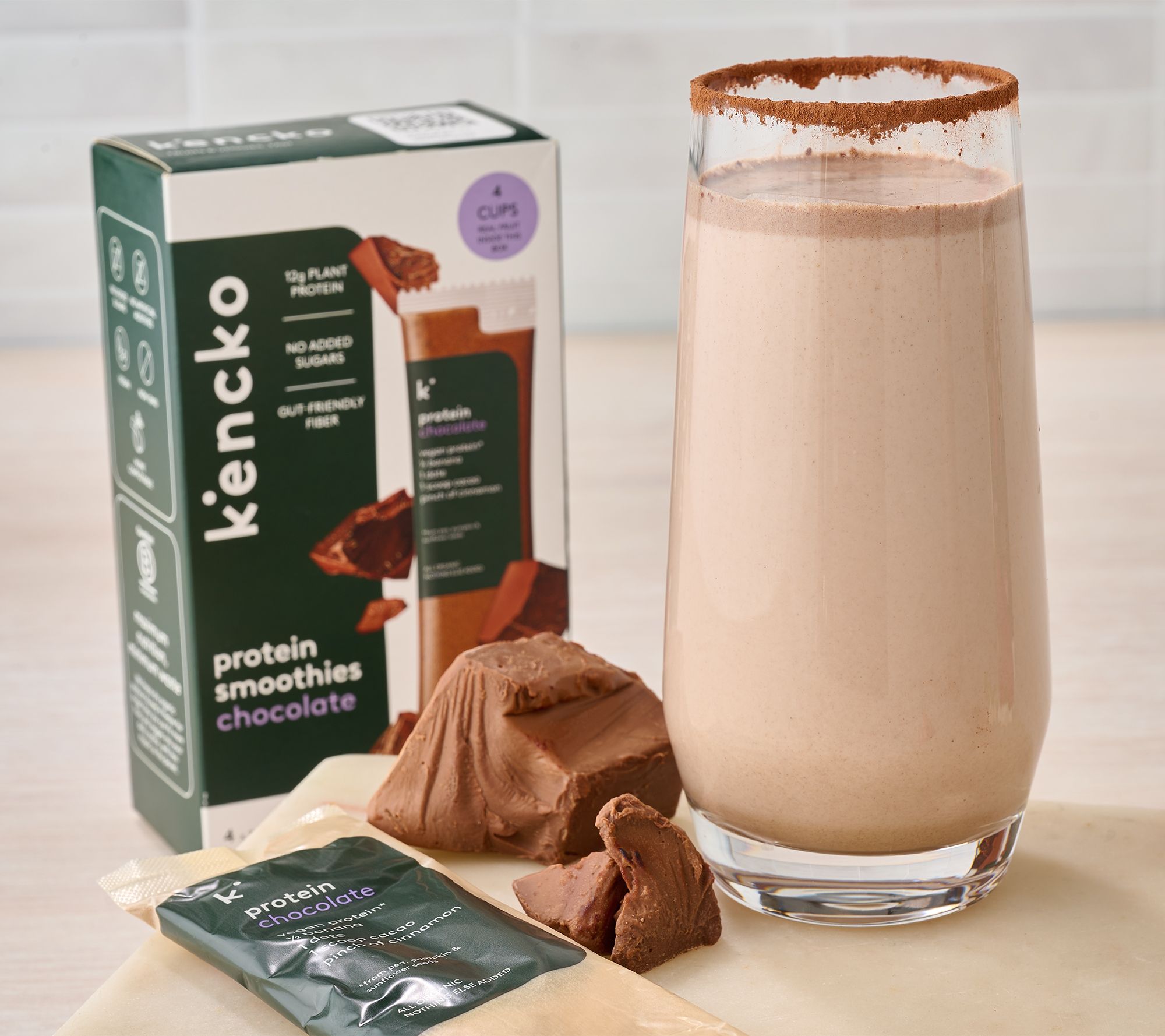 Kencko (12) Count Single Serve Protein Smoothie Packets