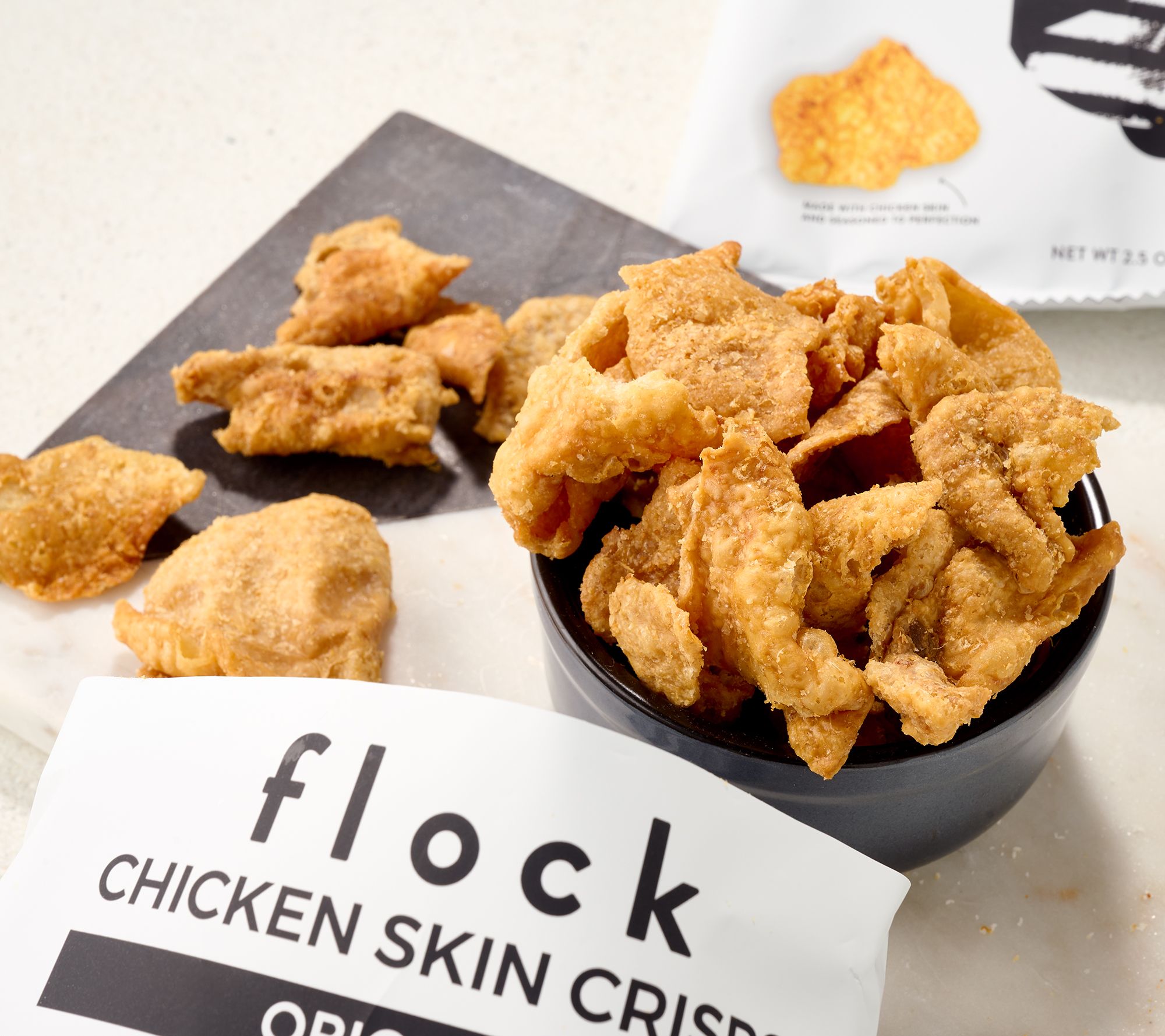Flock (6) 2.5-oz Bags Flavored Chicken Crisps