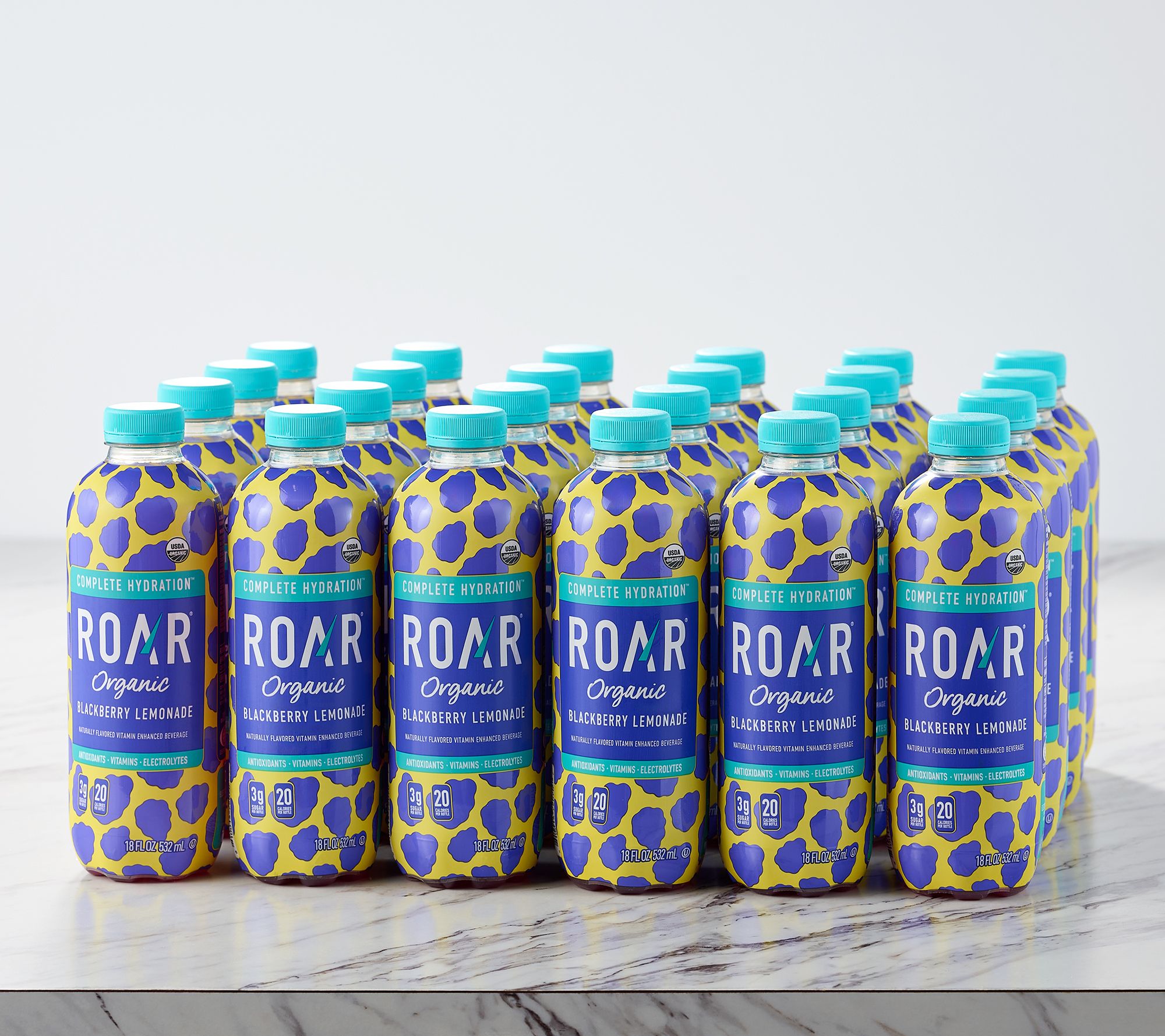 Roar Organic 24 Bottles Vitamin & Electrolyte Beverage Auto-Delivery