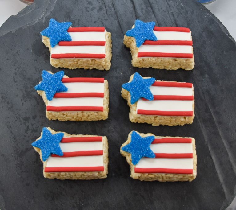 Creative Crispies 6-Piece American Flag Treats