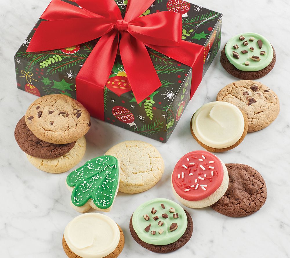 Ships 12/9 Cheryl's Cookies Holiday Gift Box with 12 Cookies