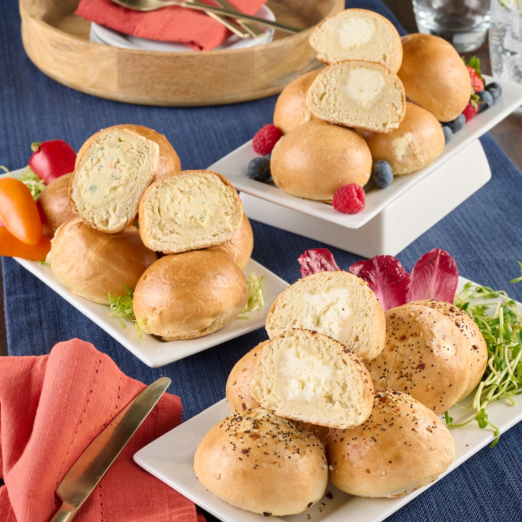 Just Bagels (18) 3oz. Stuffed Bagels