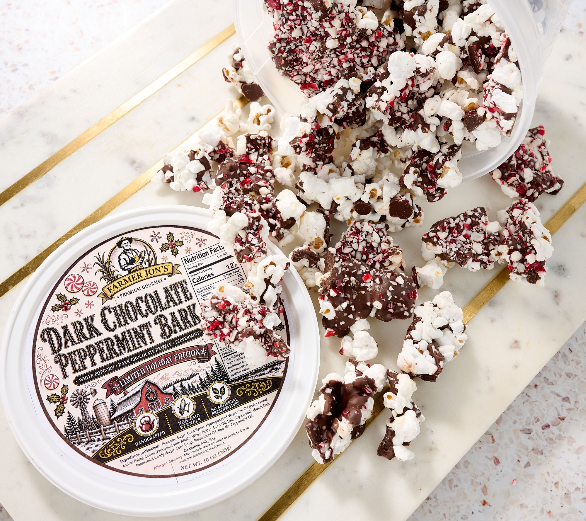 SH11/9 Farmer Jon's (2) 10oz Chocolate Drizzled Popcorn Mix