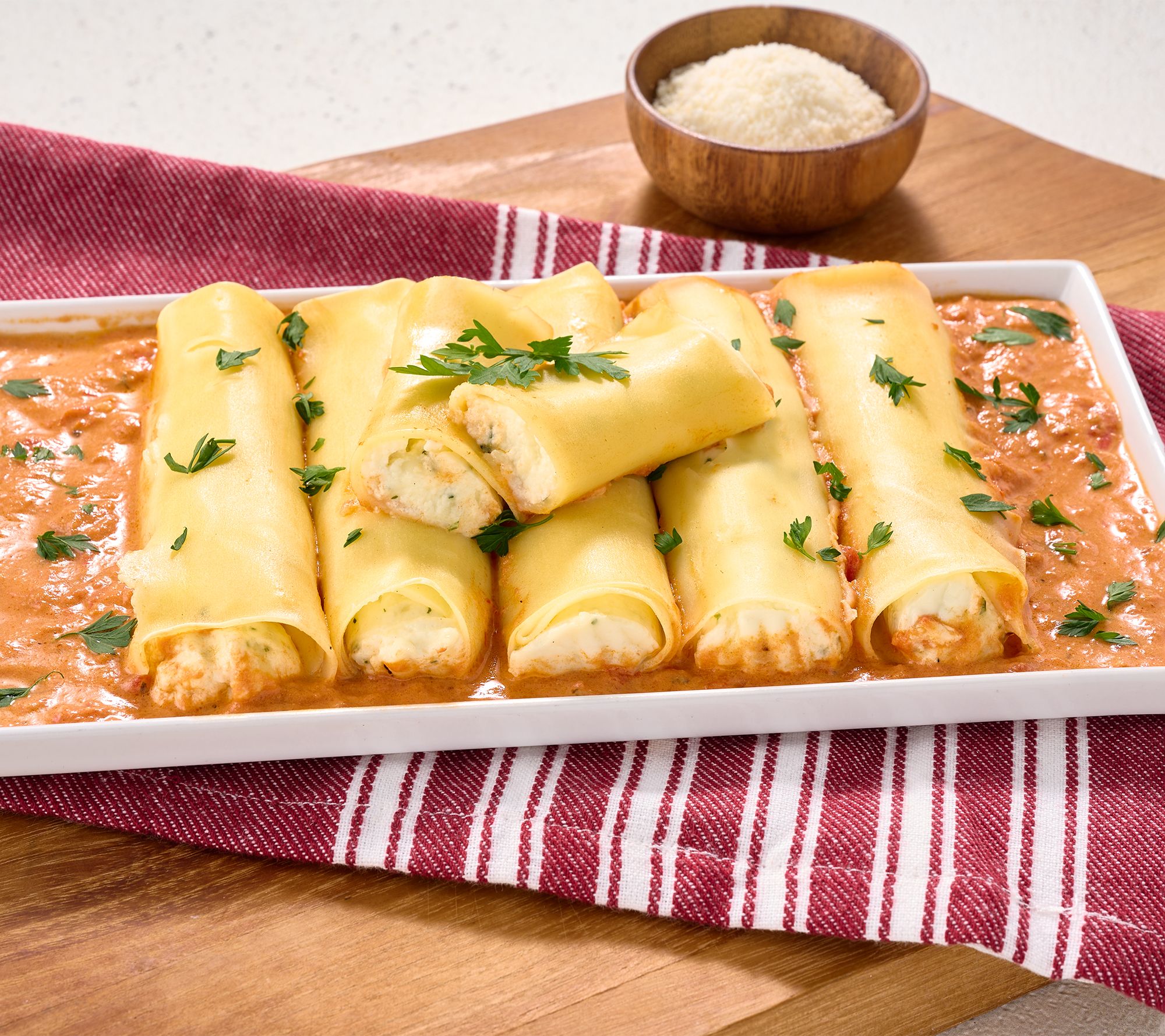 Sergio's 24 count Ricotta Crepe Manicotti Pasta